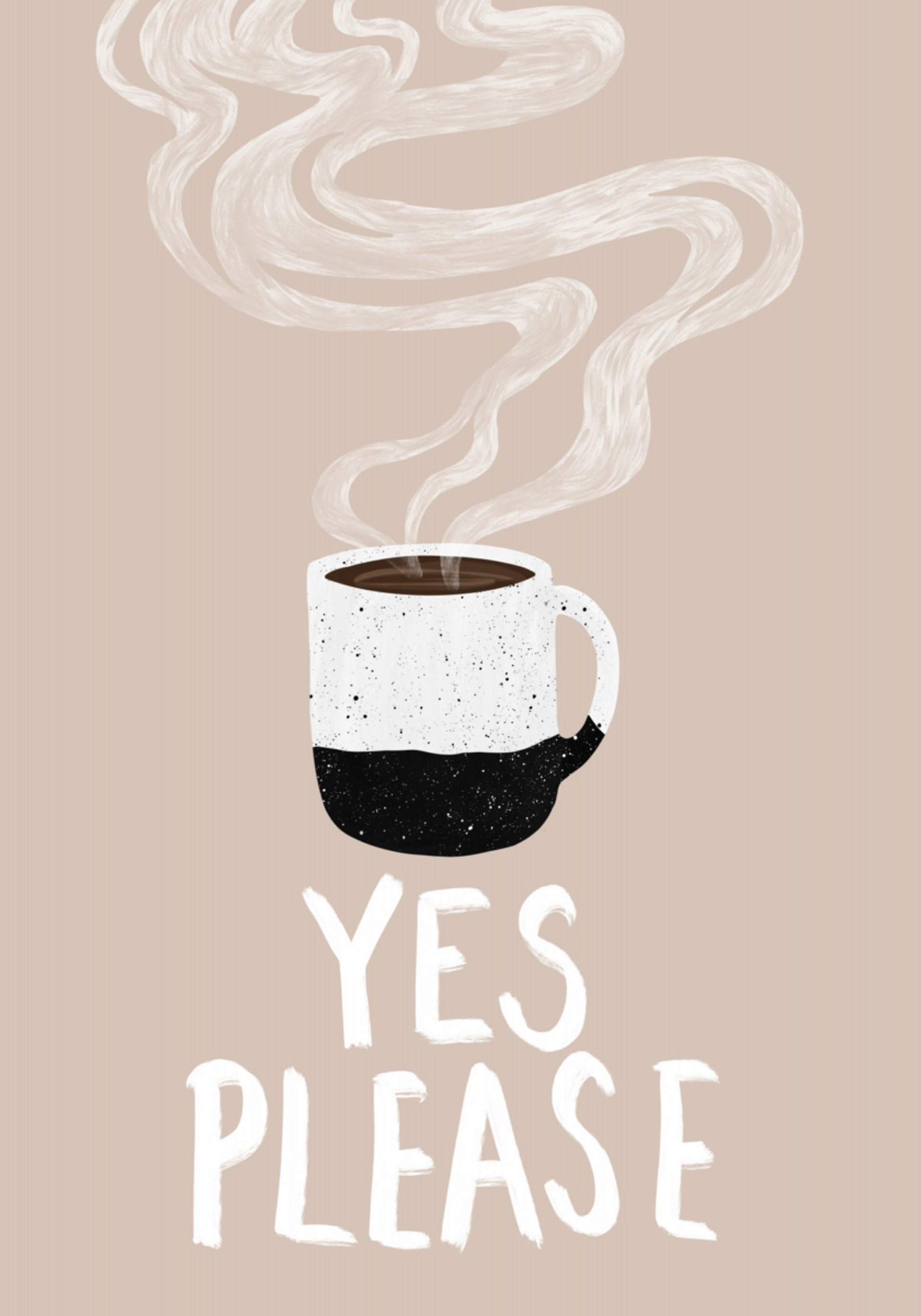 Heißer Kaffee Ja, bitte
