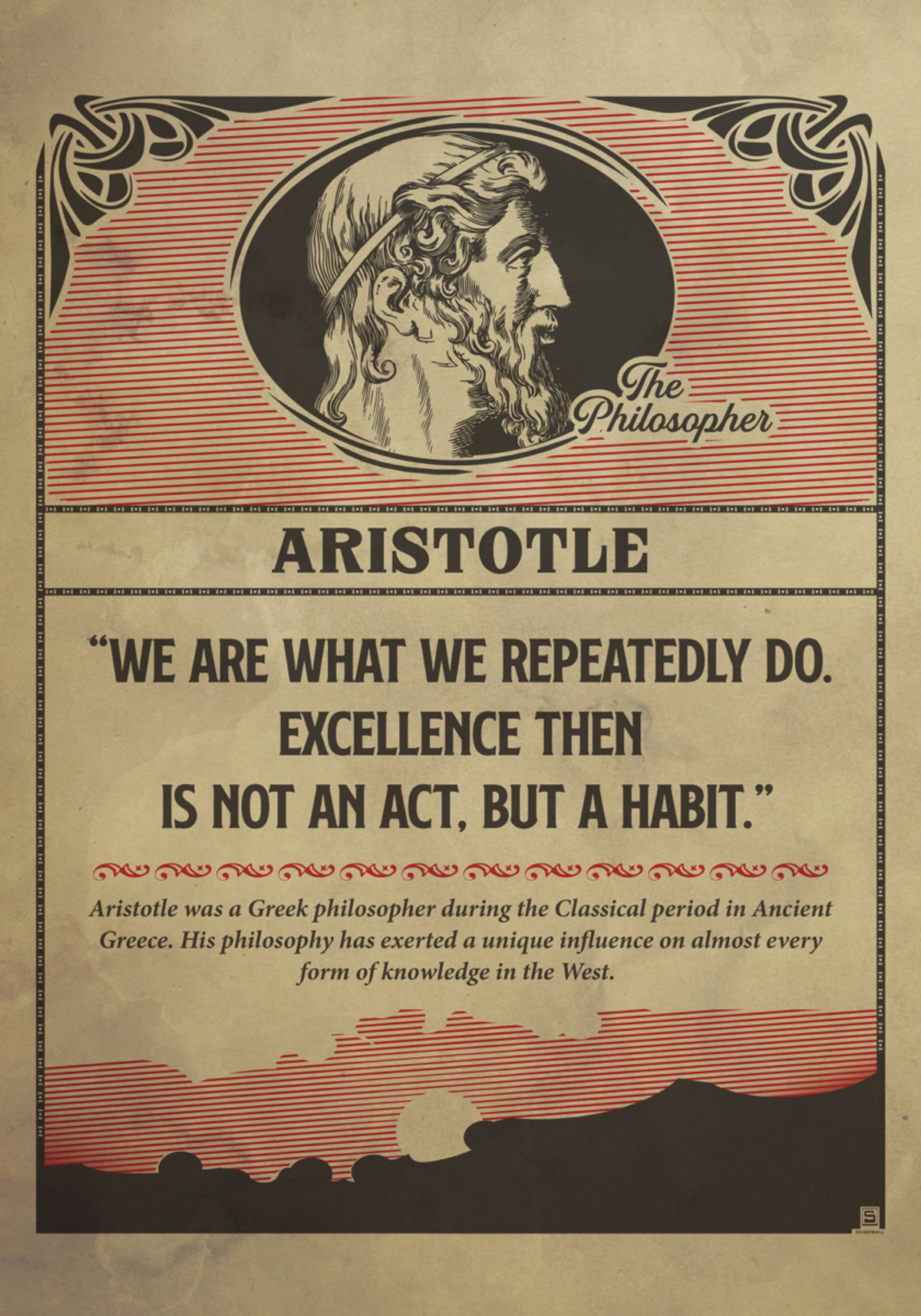 Vintages Aristoteles-Zitat