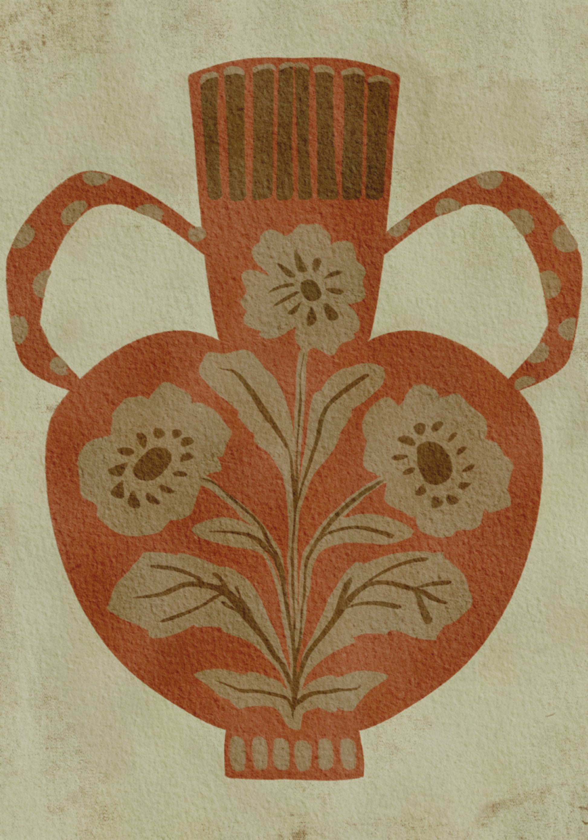 Rustikale Blumenvase