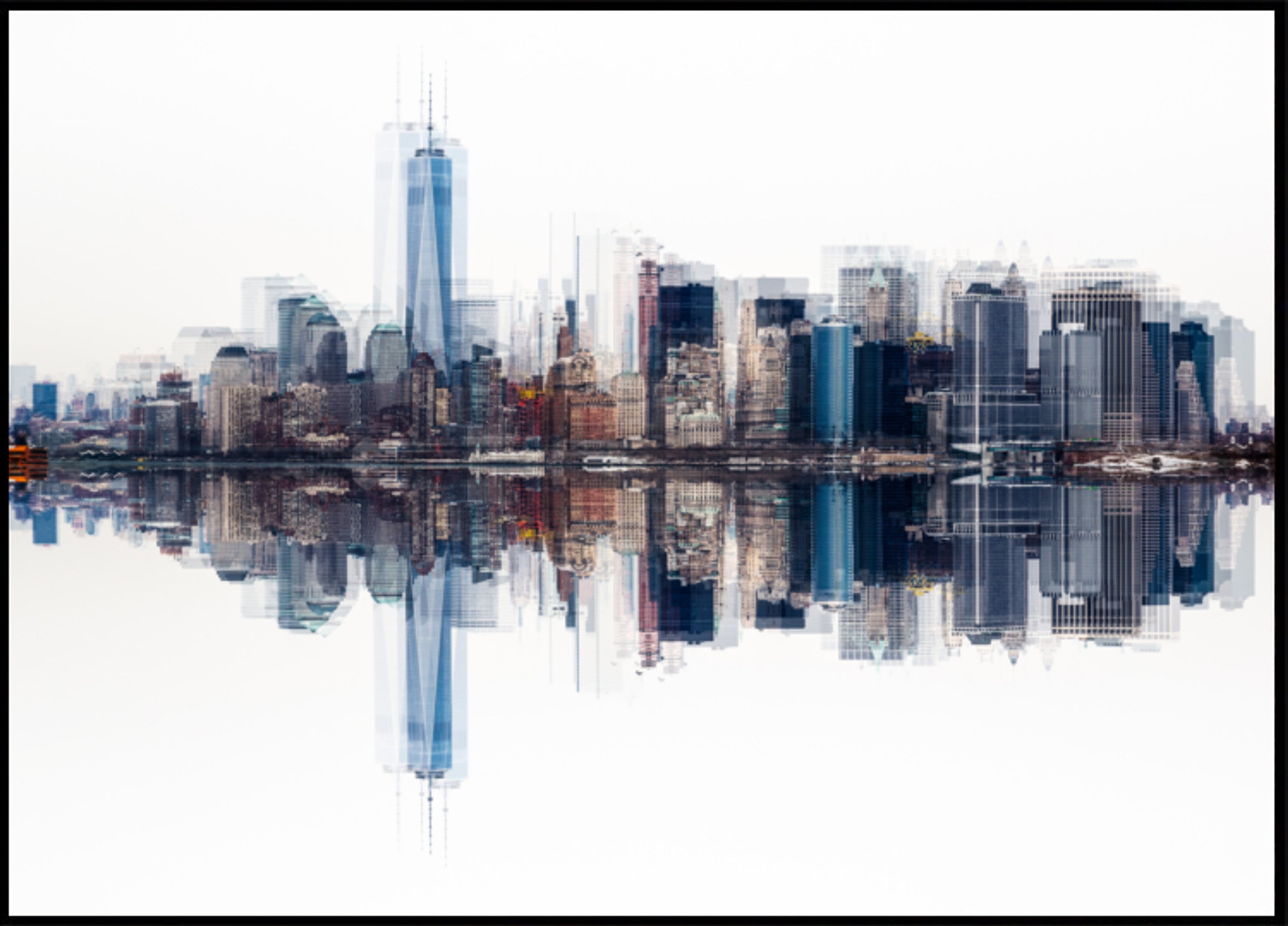 Abstrakte Manhattan-Skyline