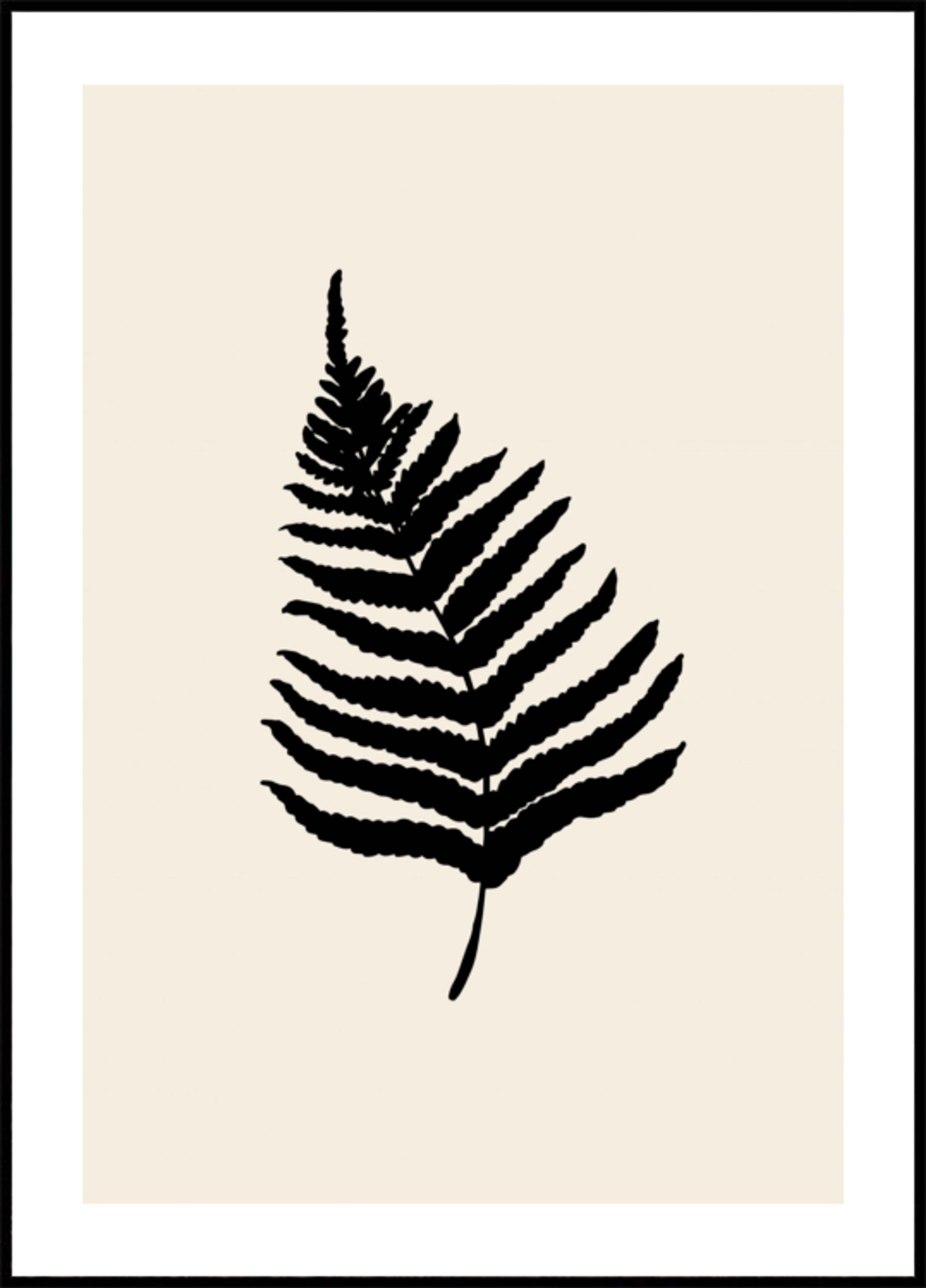 Minimale Farn-Silhouette