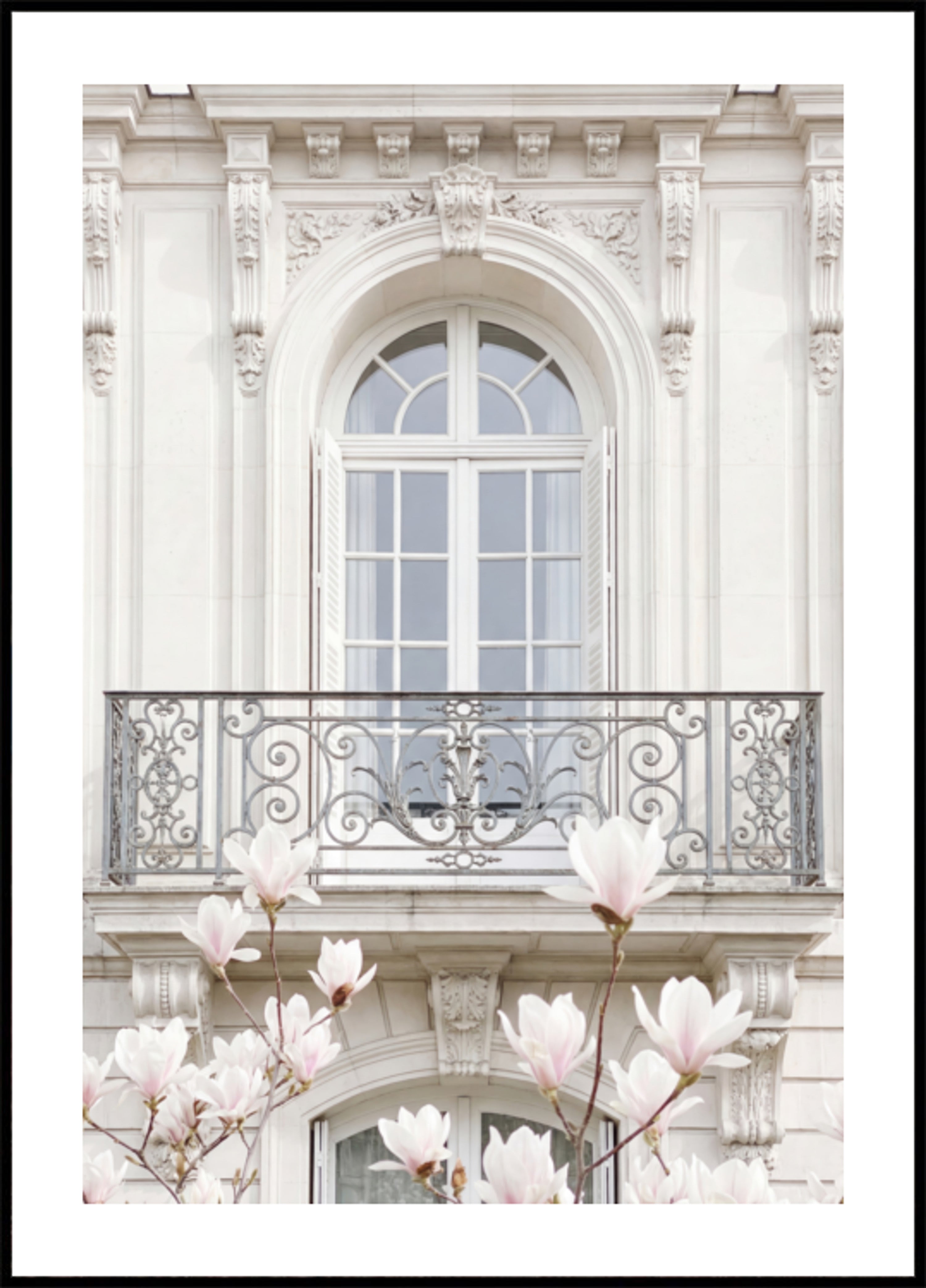 Weiße Fassadenmagnolien