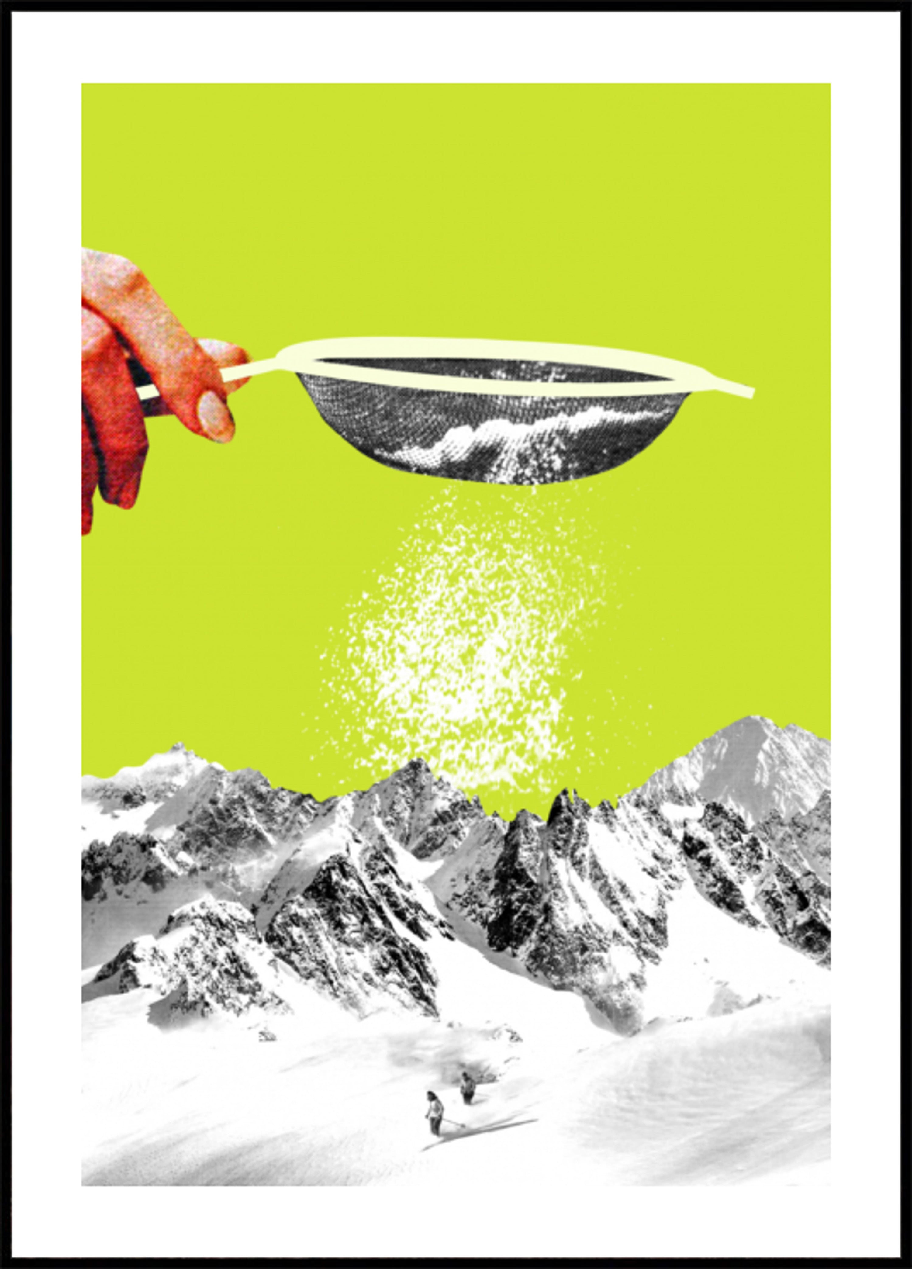 Pulverschnee sieben