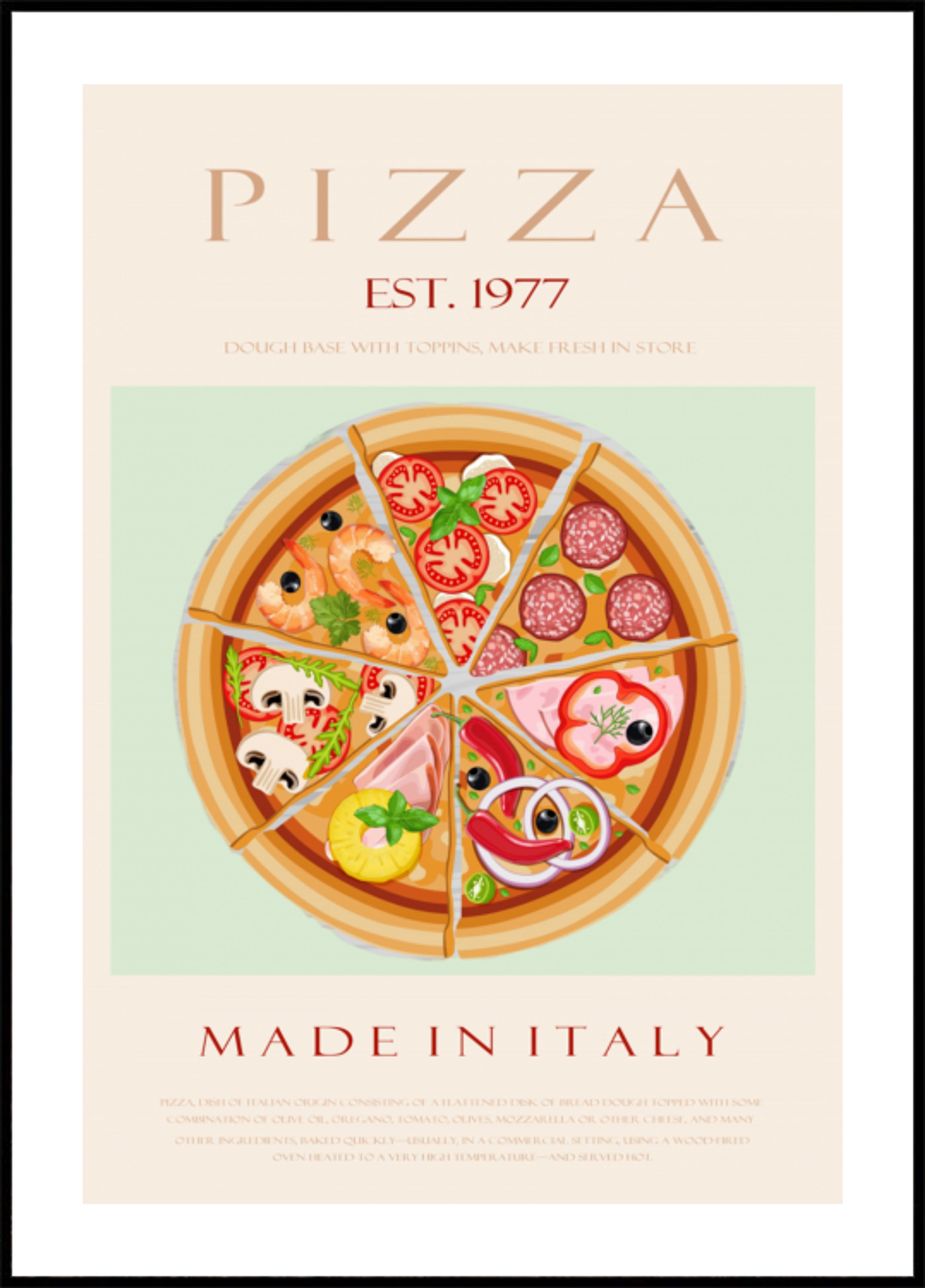 Italienische Pizza-Sorte