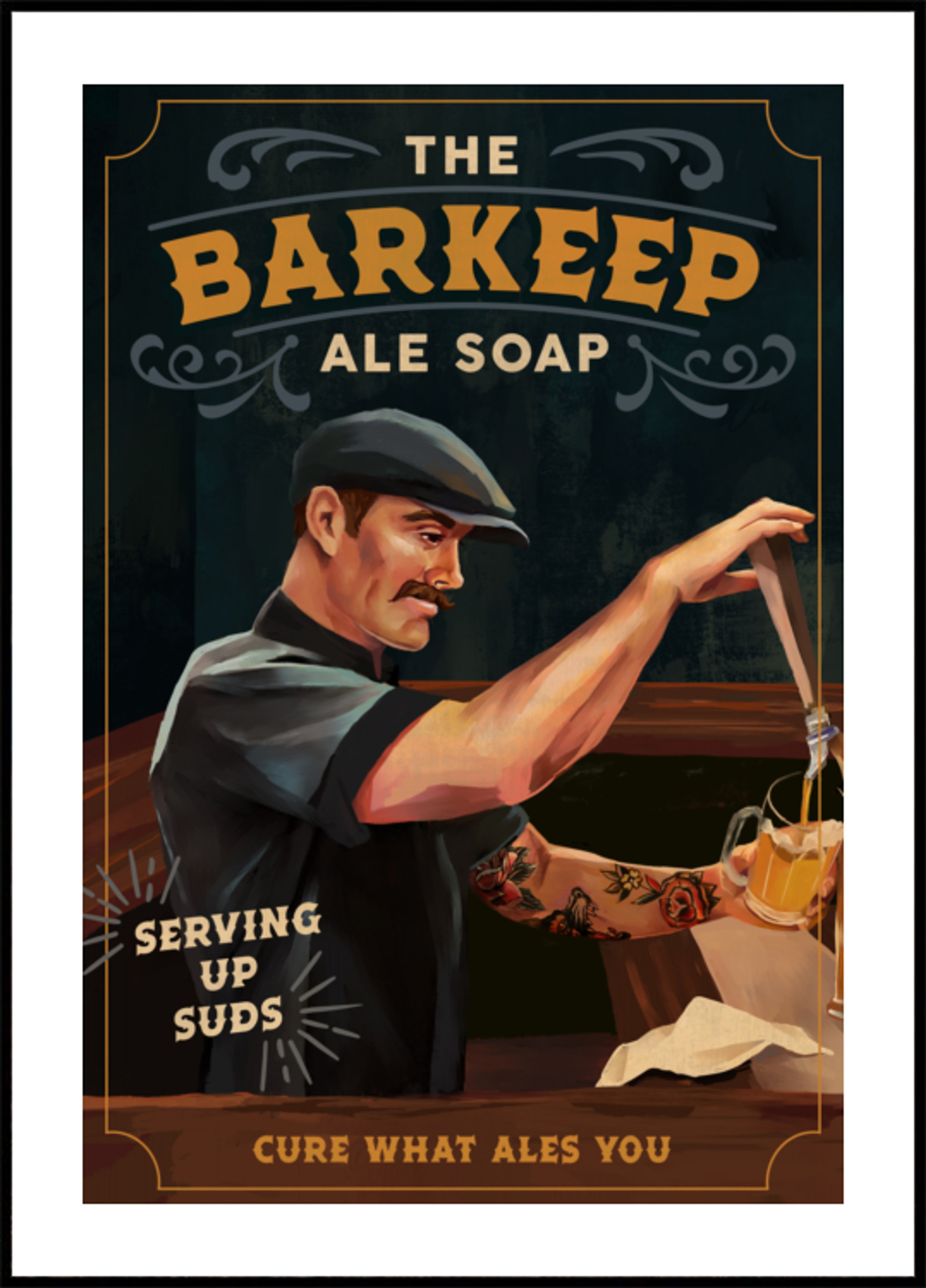 Barkeeper-Seifenposter 20x30