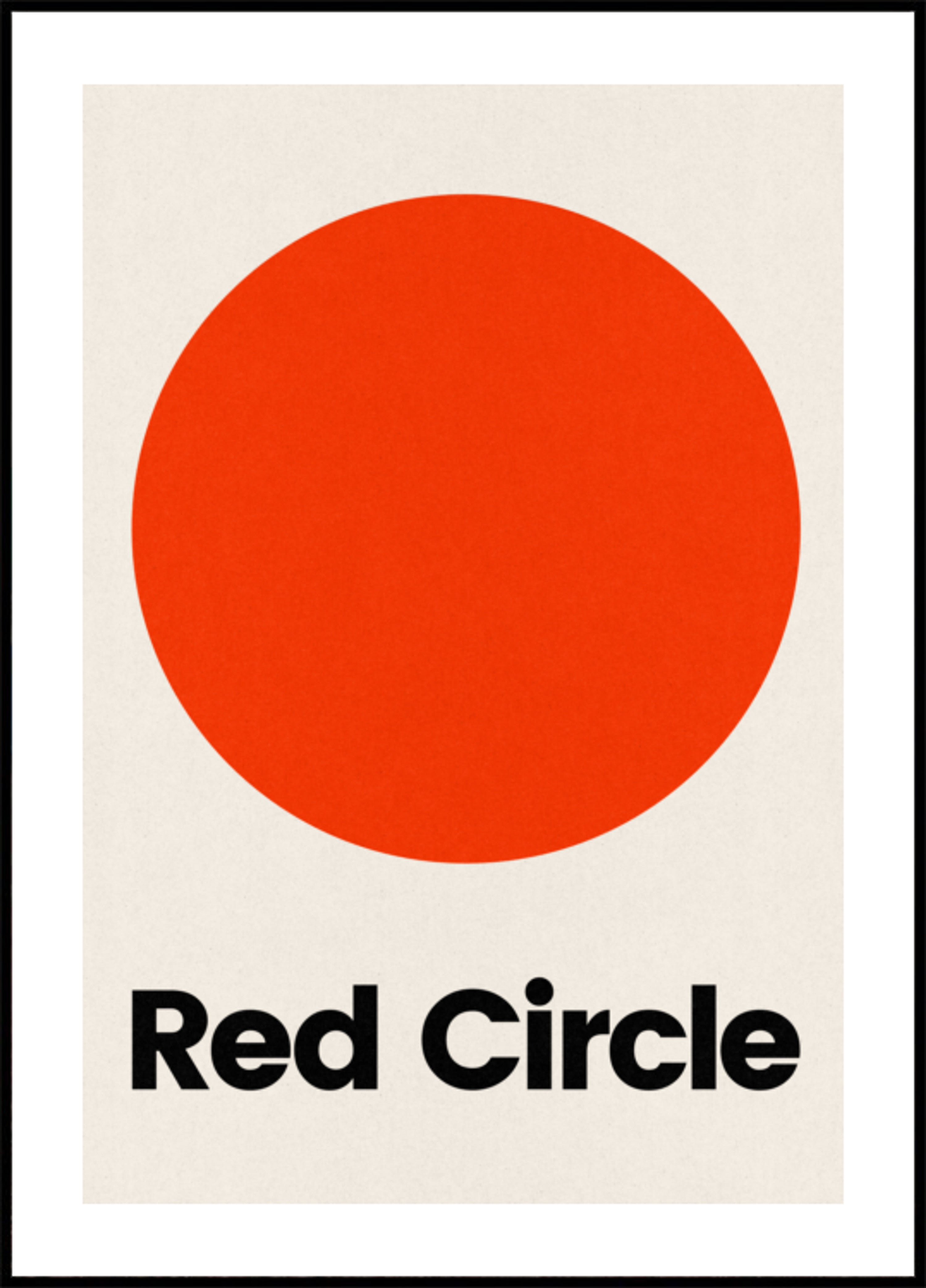Fetter roter Kreis