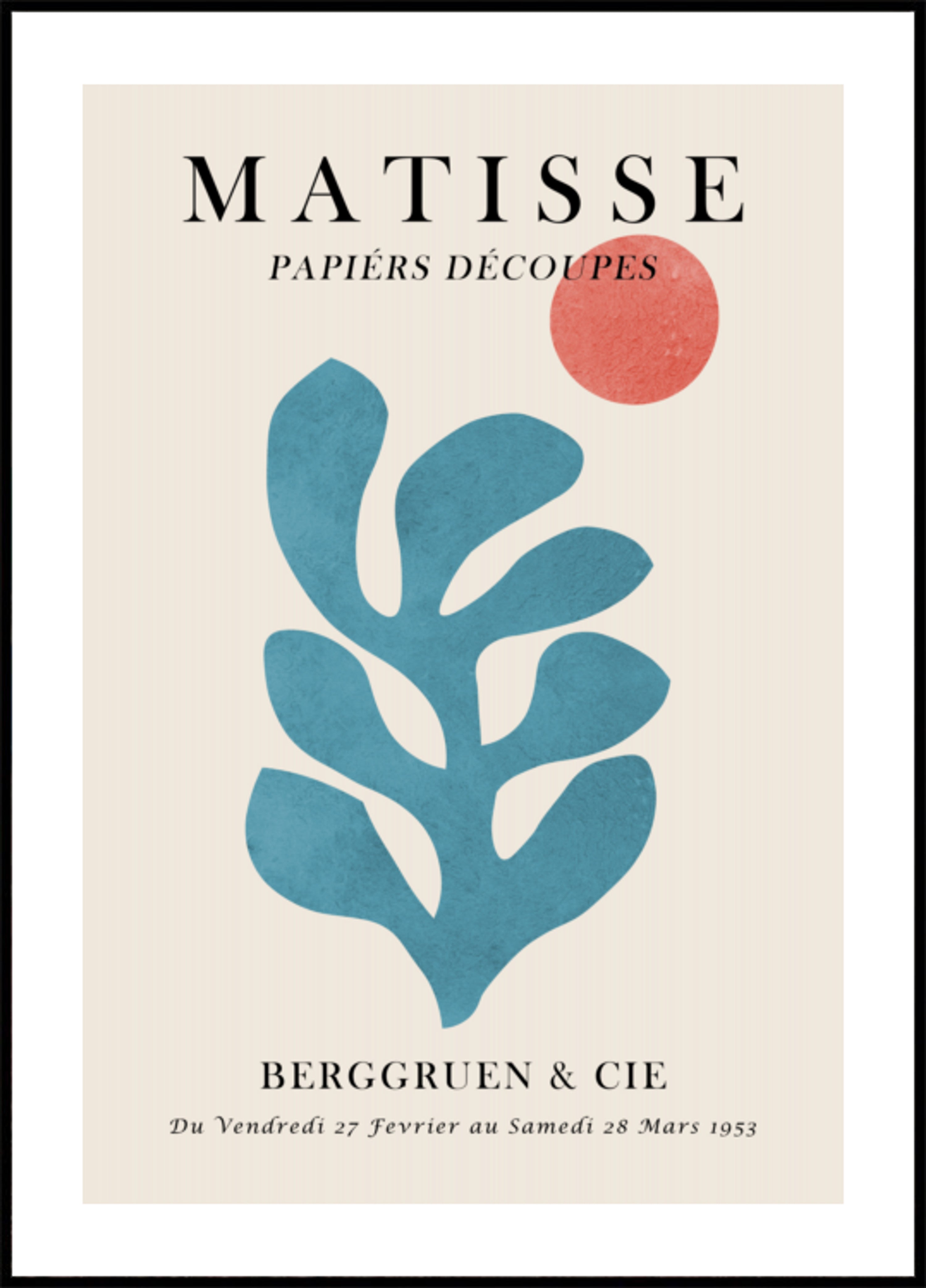 Blauer botanischer Ausschnitt