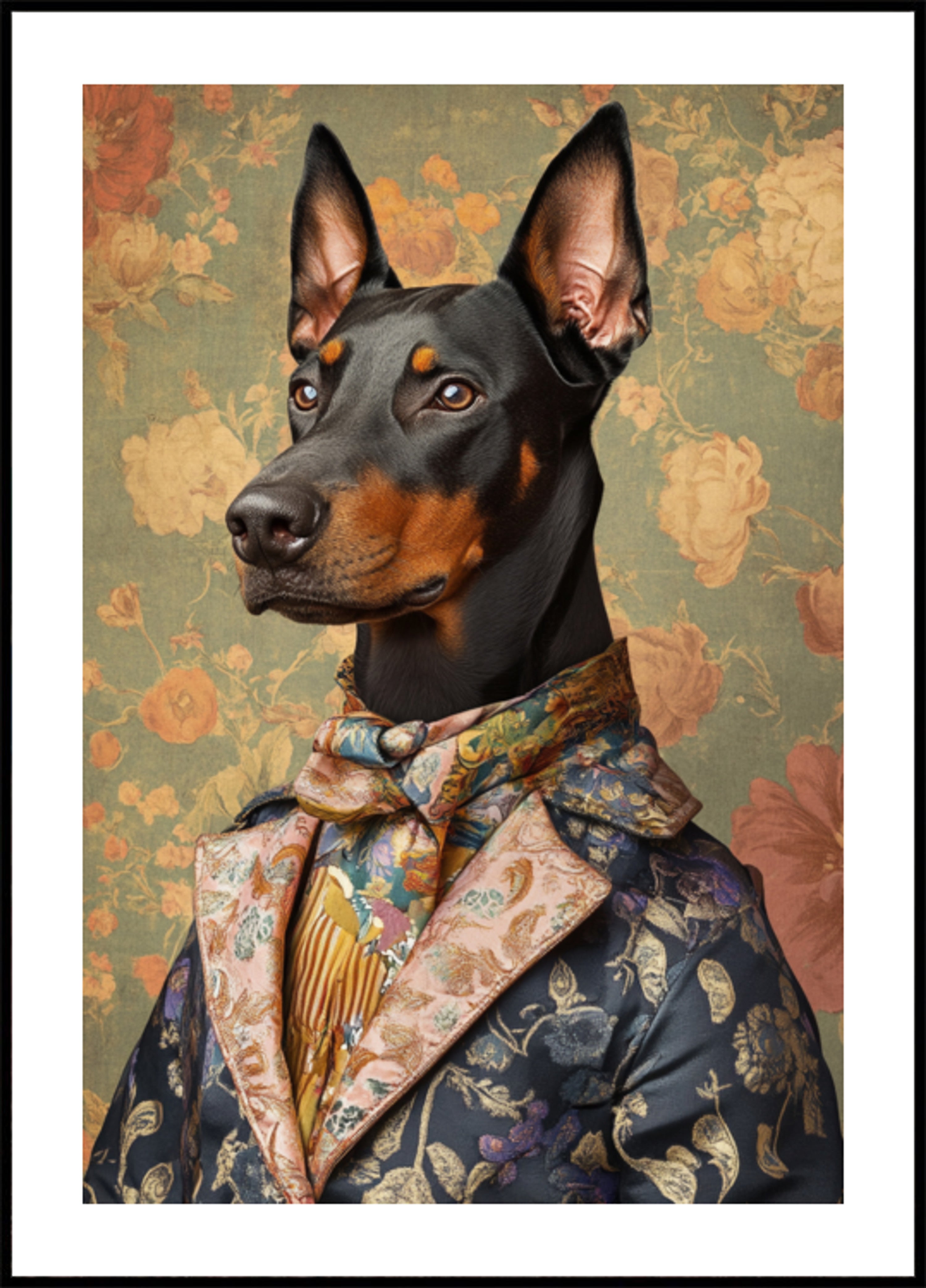 Eleganter Dobermann-Gentleman