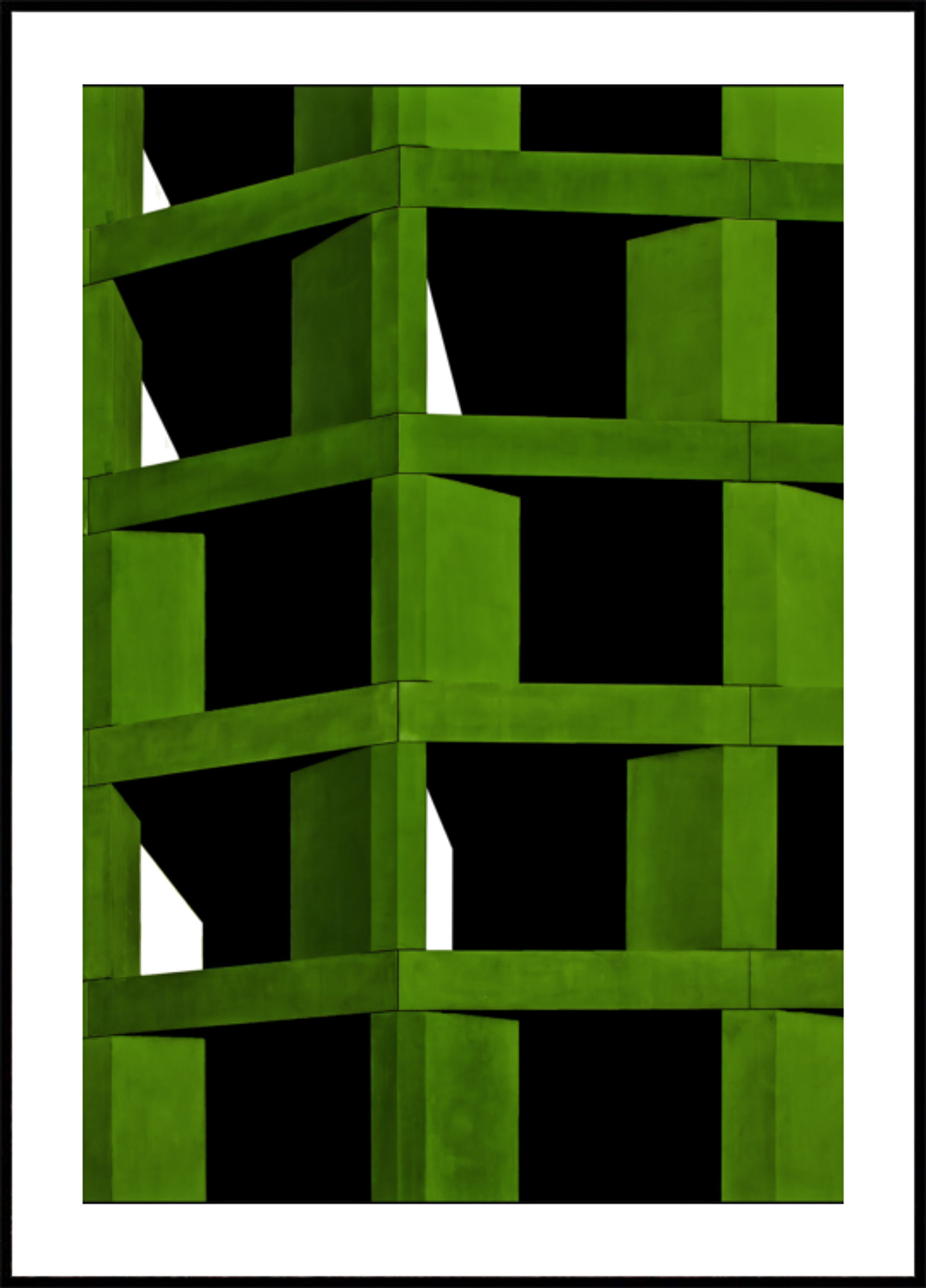 Lebendige grüne Geometrie