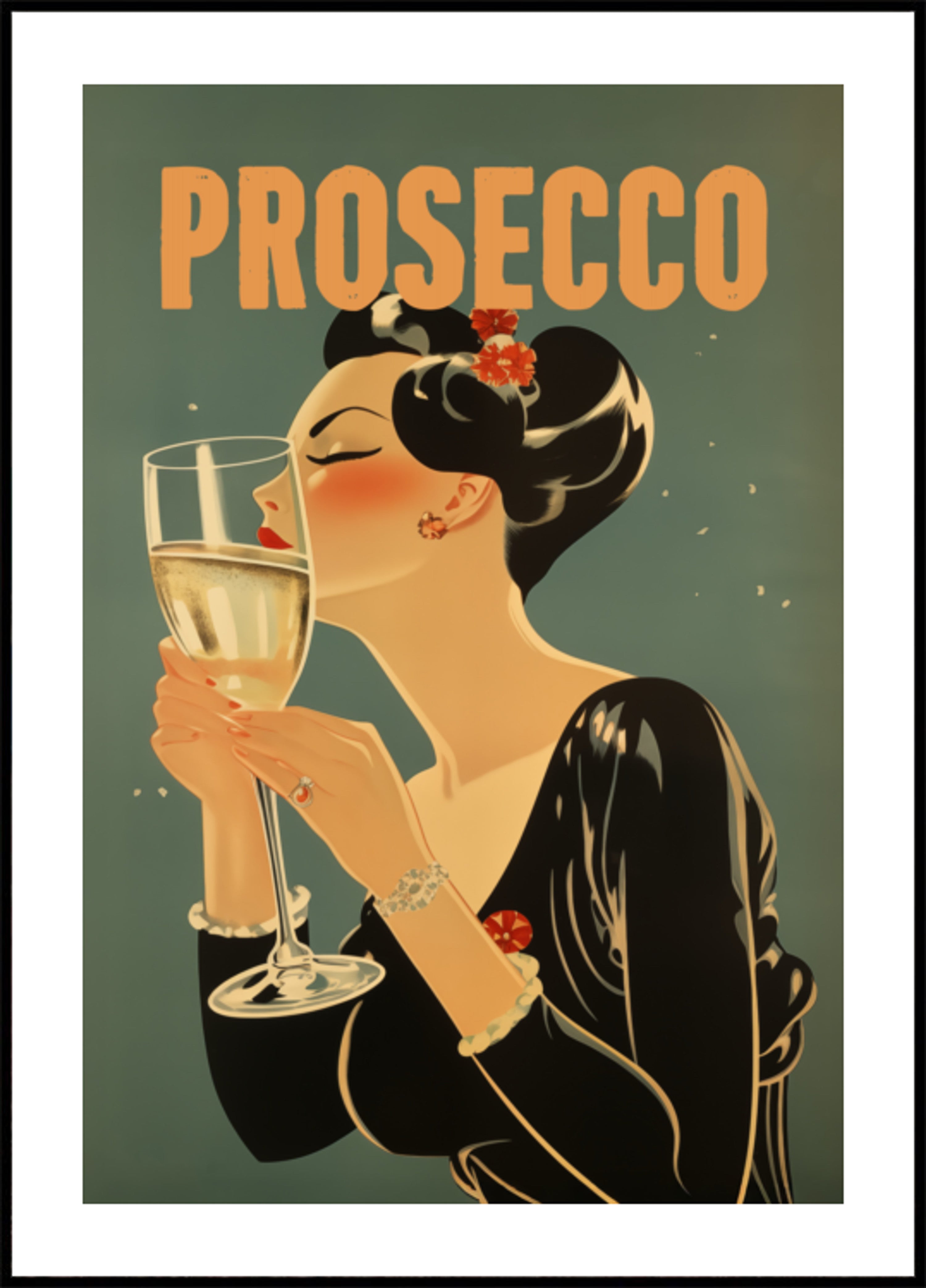 Elegante Prosecco-Frau