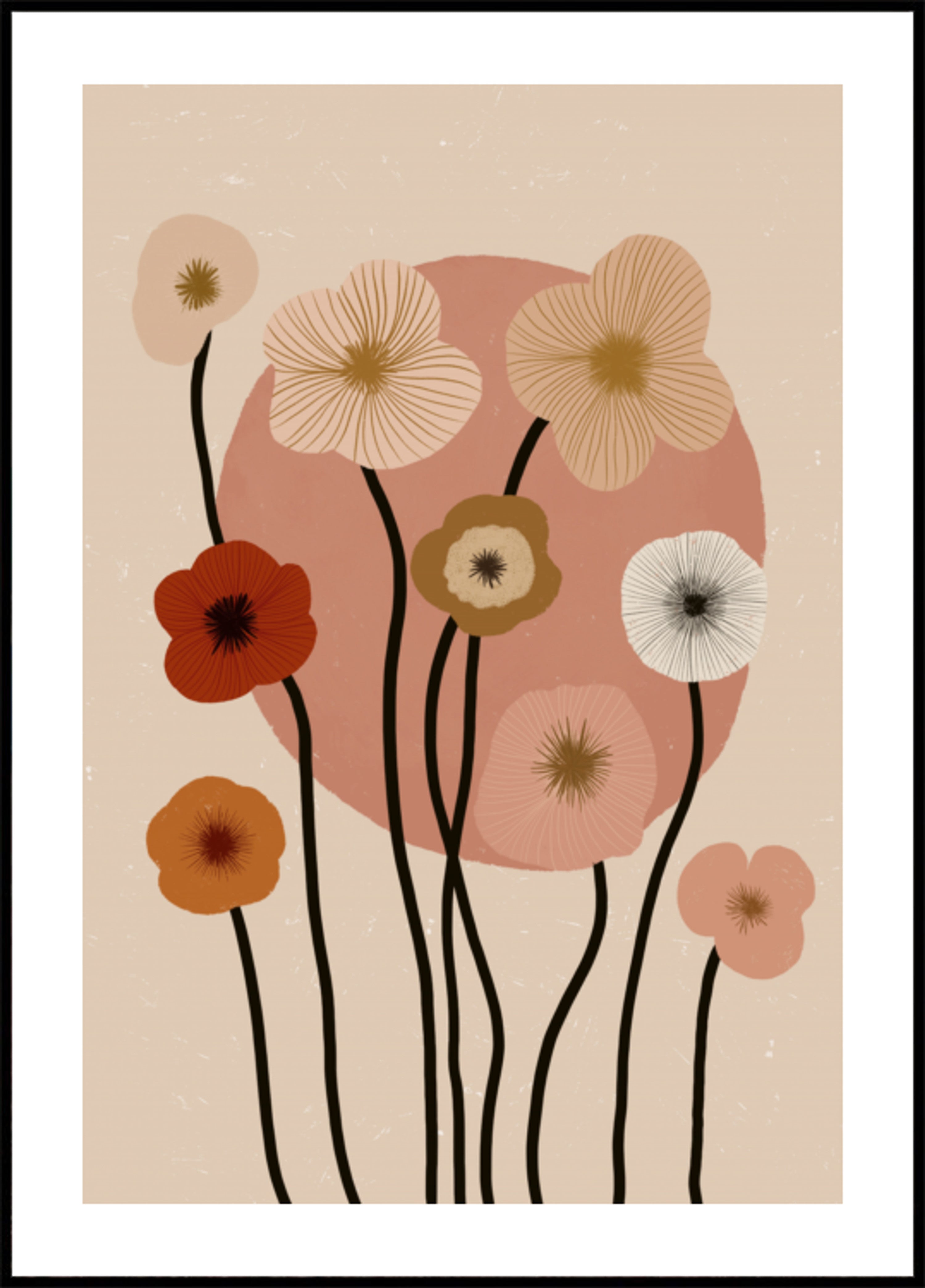 Boho Blumensonnenuntergang