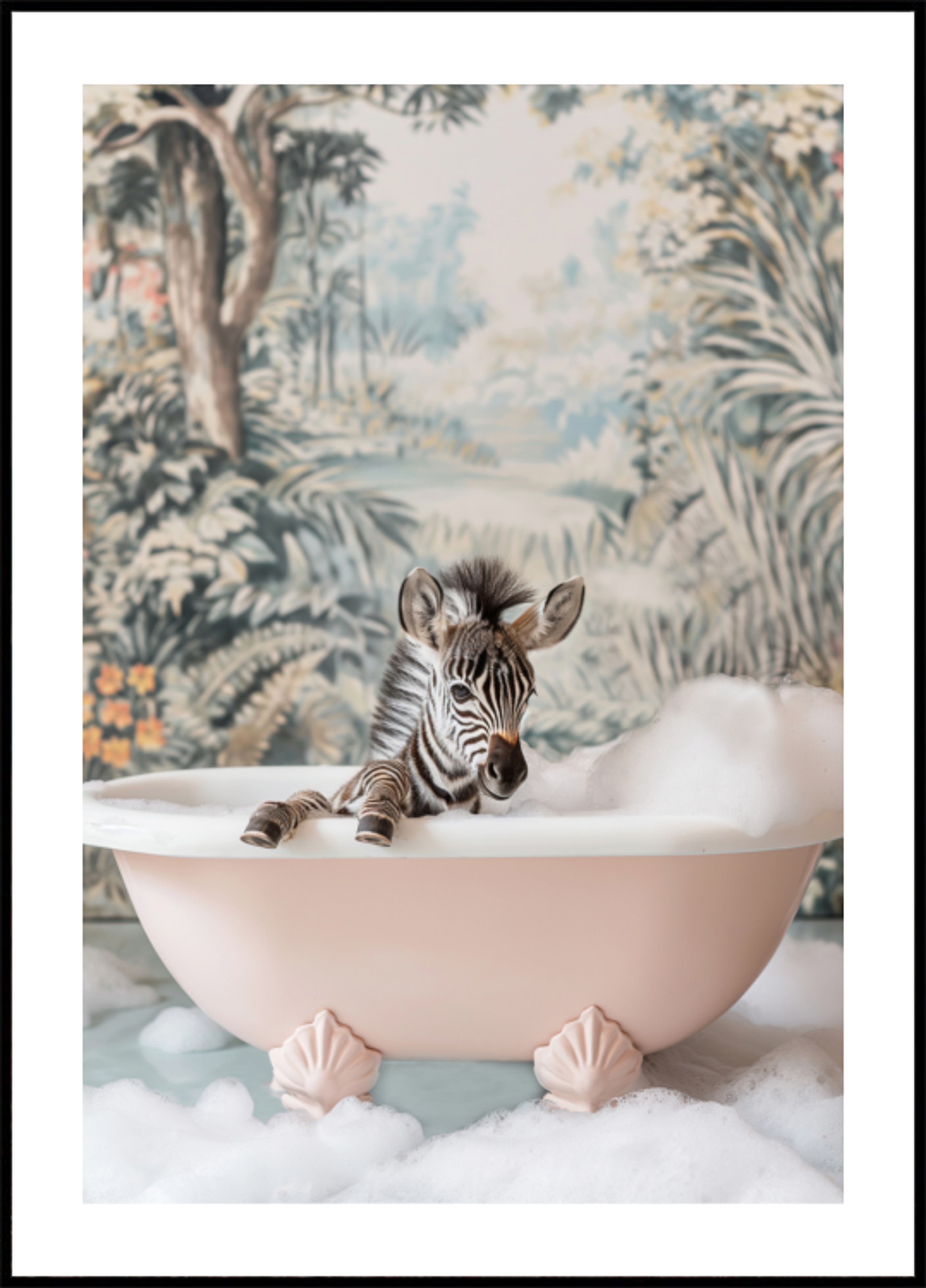 Baby-Zebra-Schaumbad
