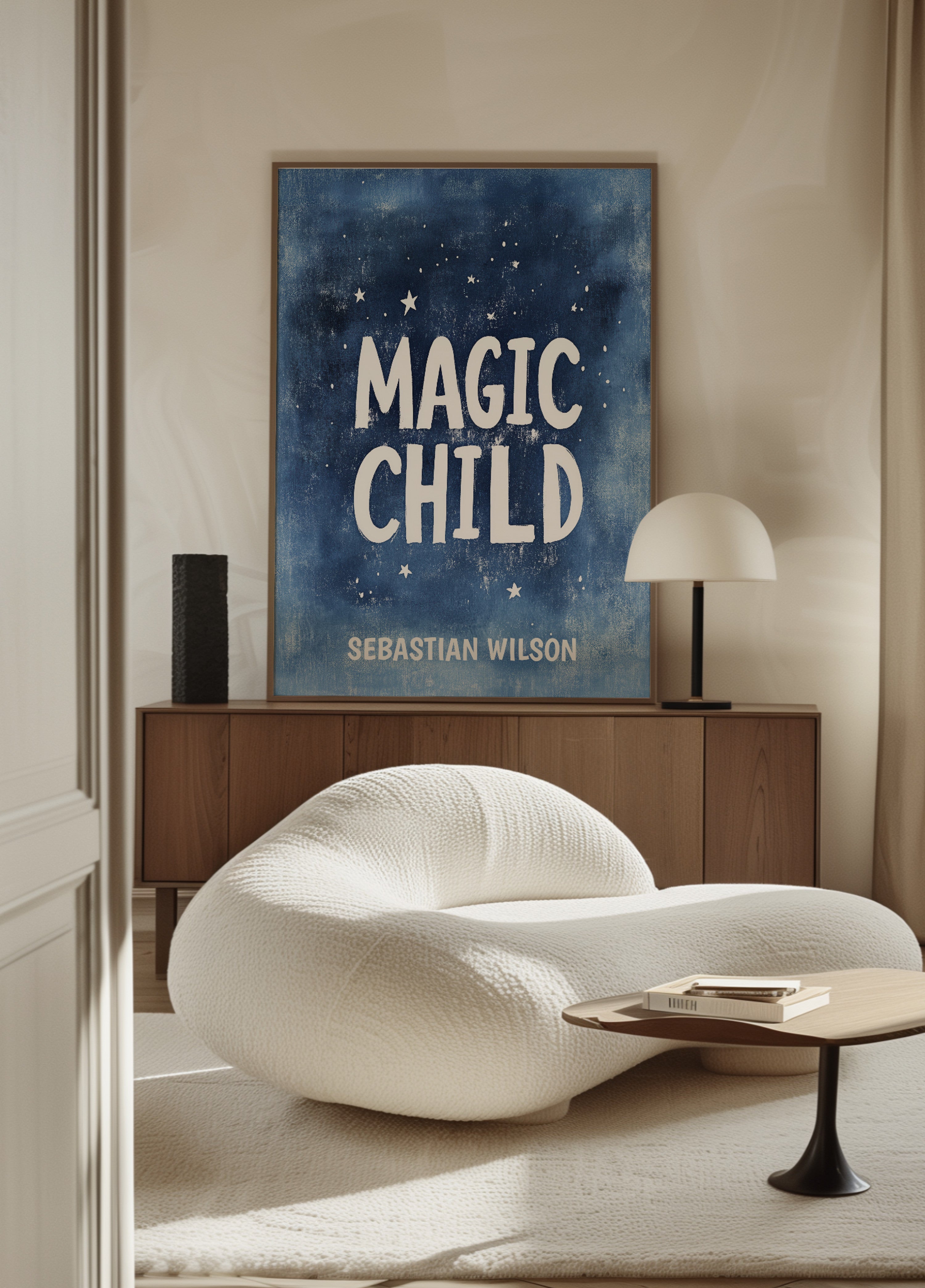 Inspirierendes Wortplakat für Kinder