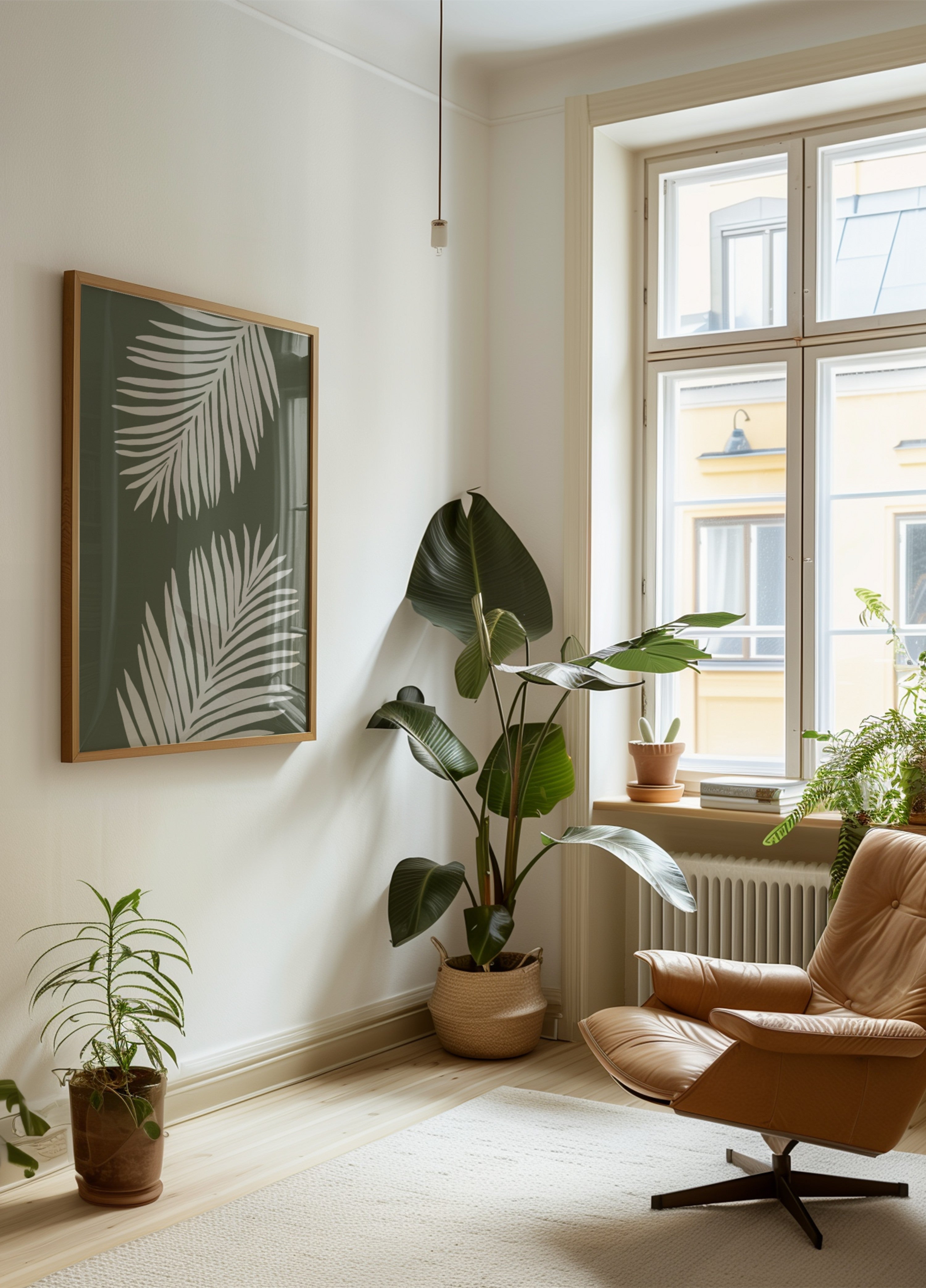 Ruhige Palmblätter