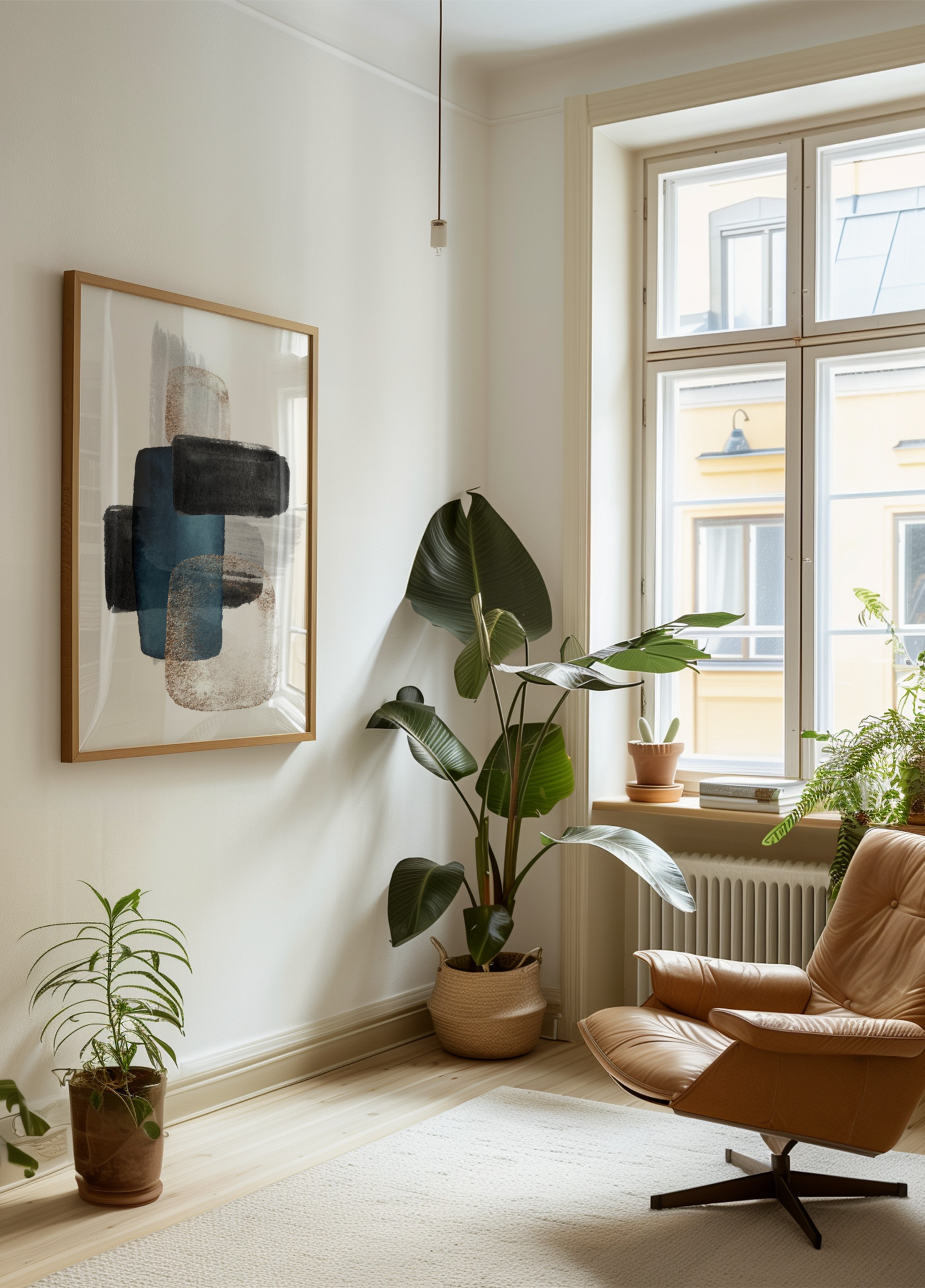 Abstrakte blaue Goldblöcke