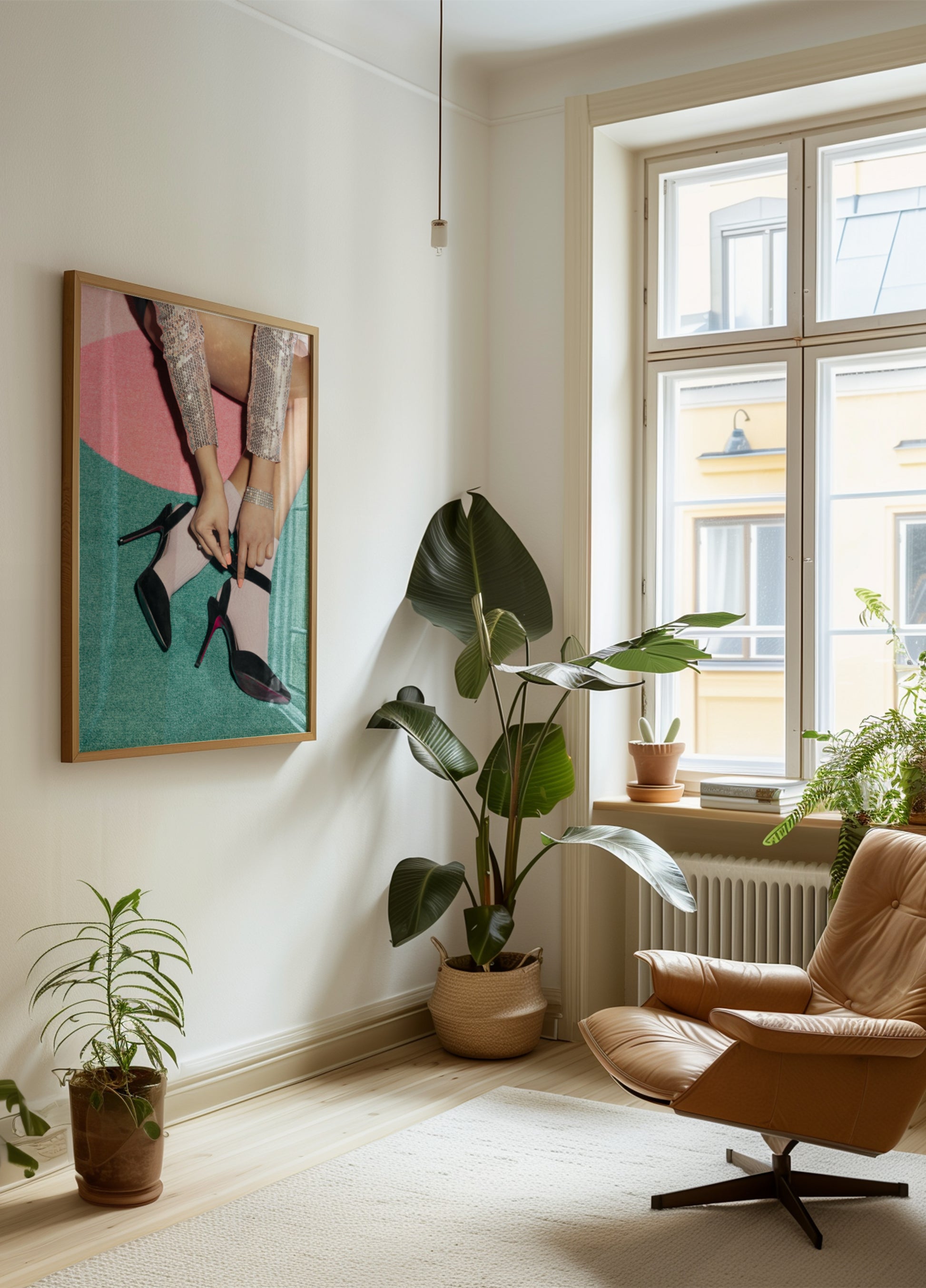 Stylische Heels und Socken