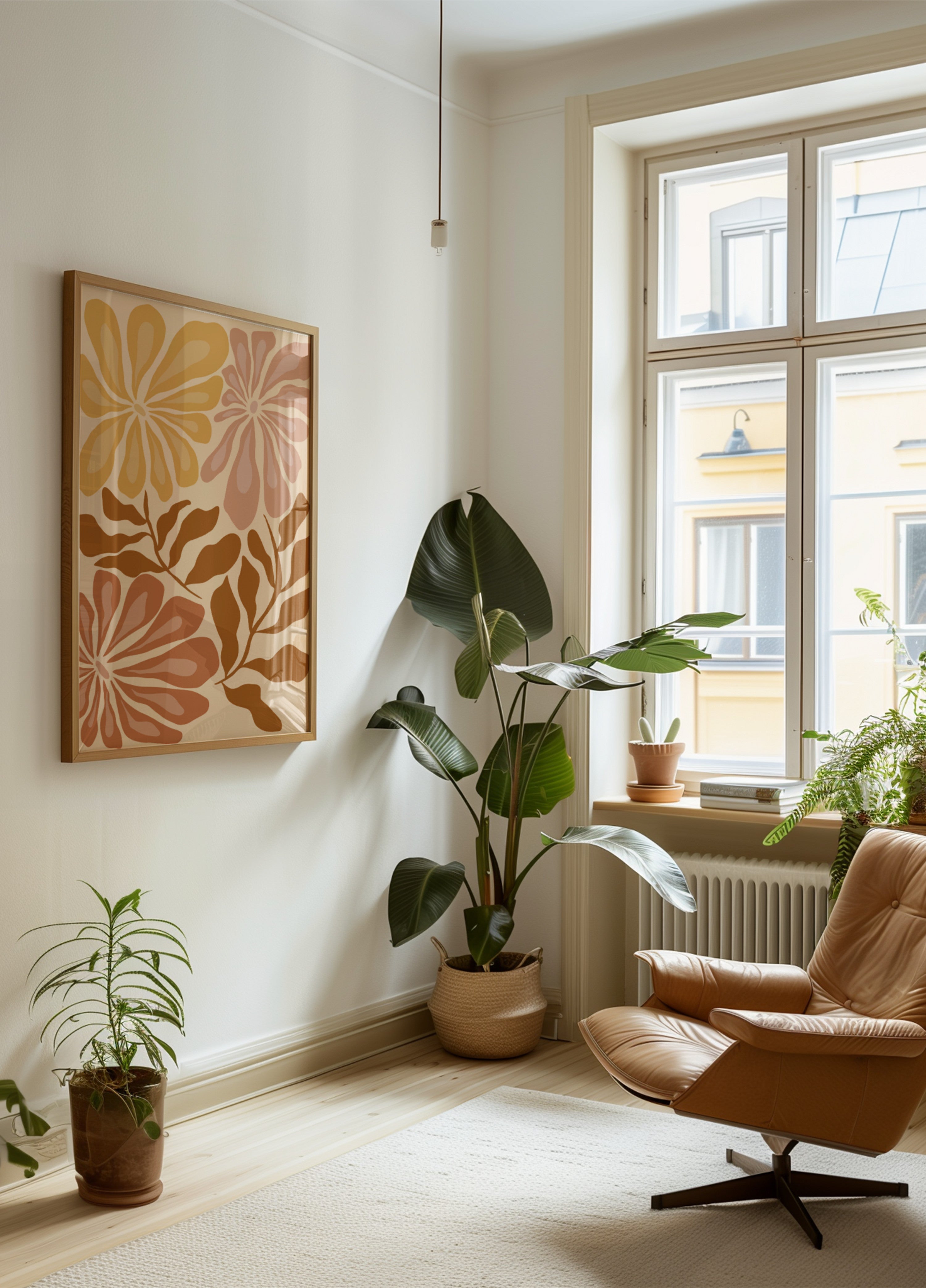 Boho florale Erdtöne
