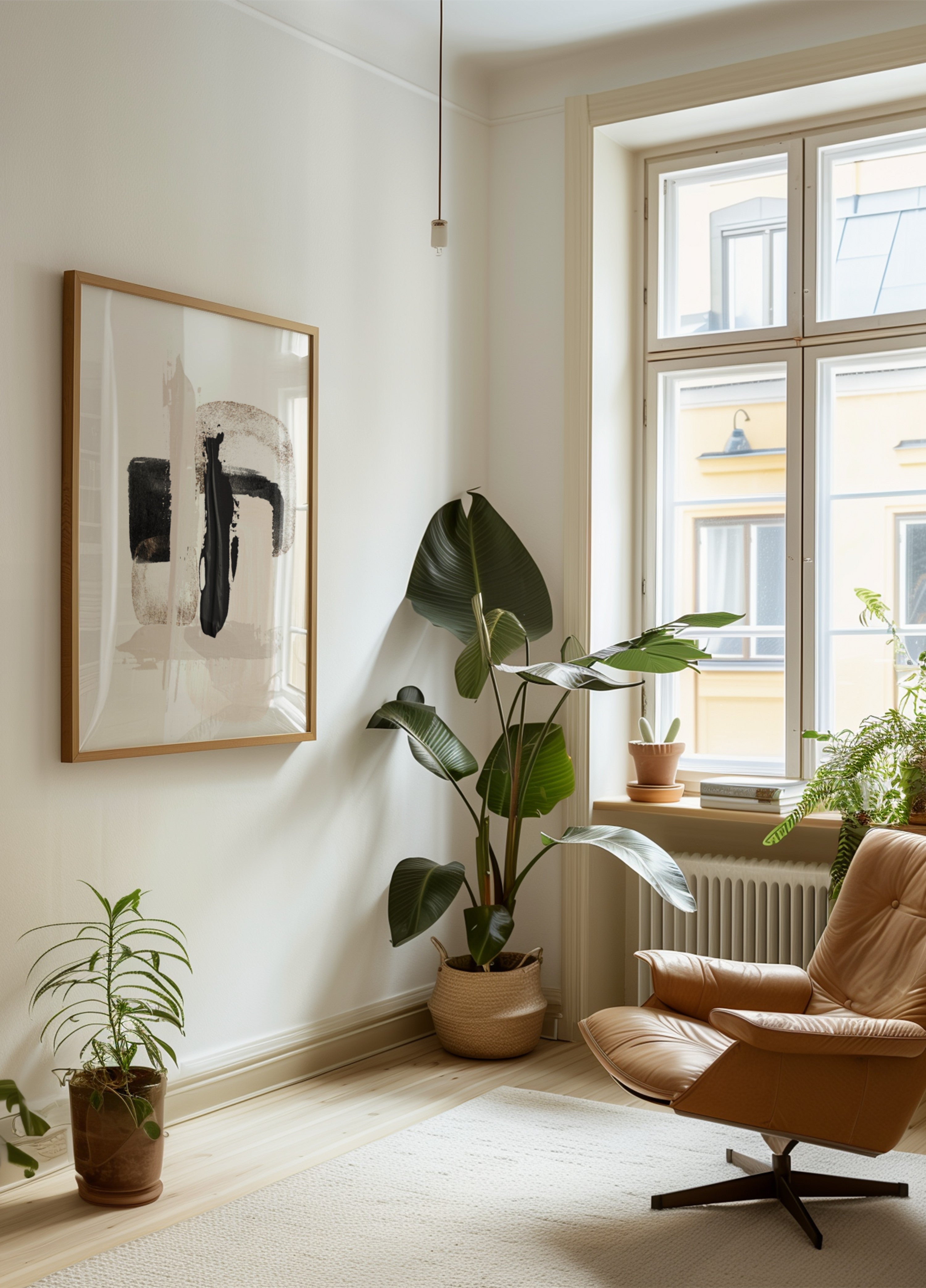Moderne neutrale Pinselstriche