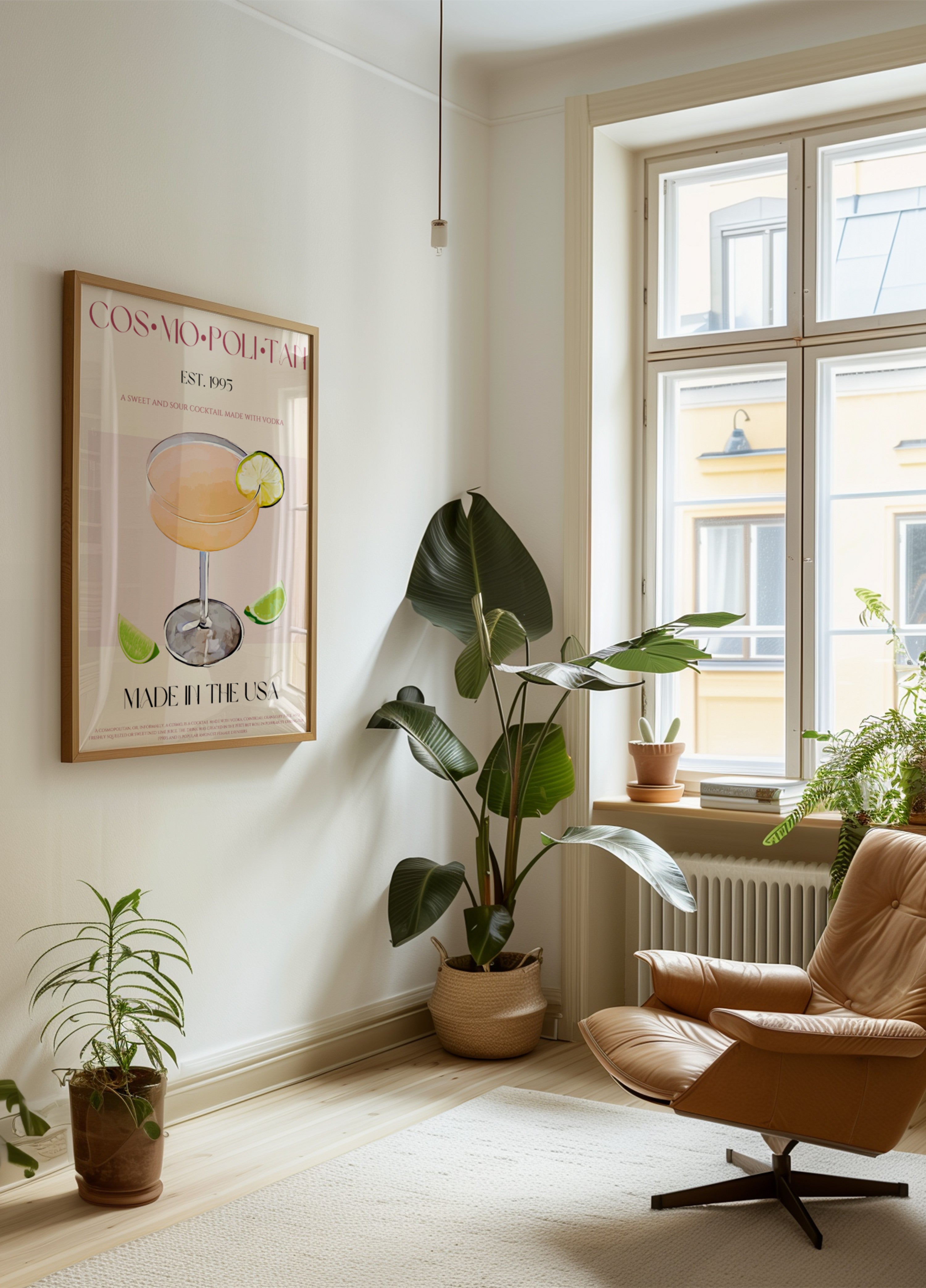 Kosmopolitischer Cocktail mit Limette