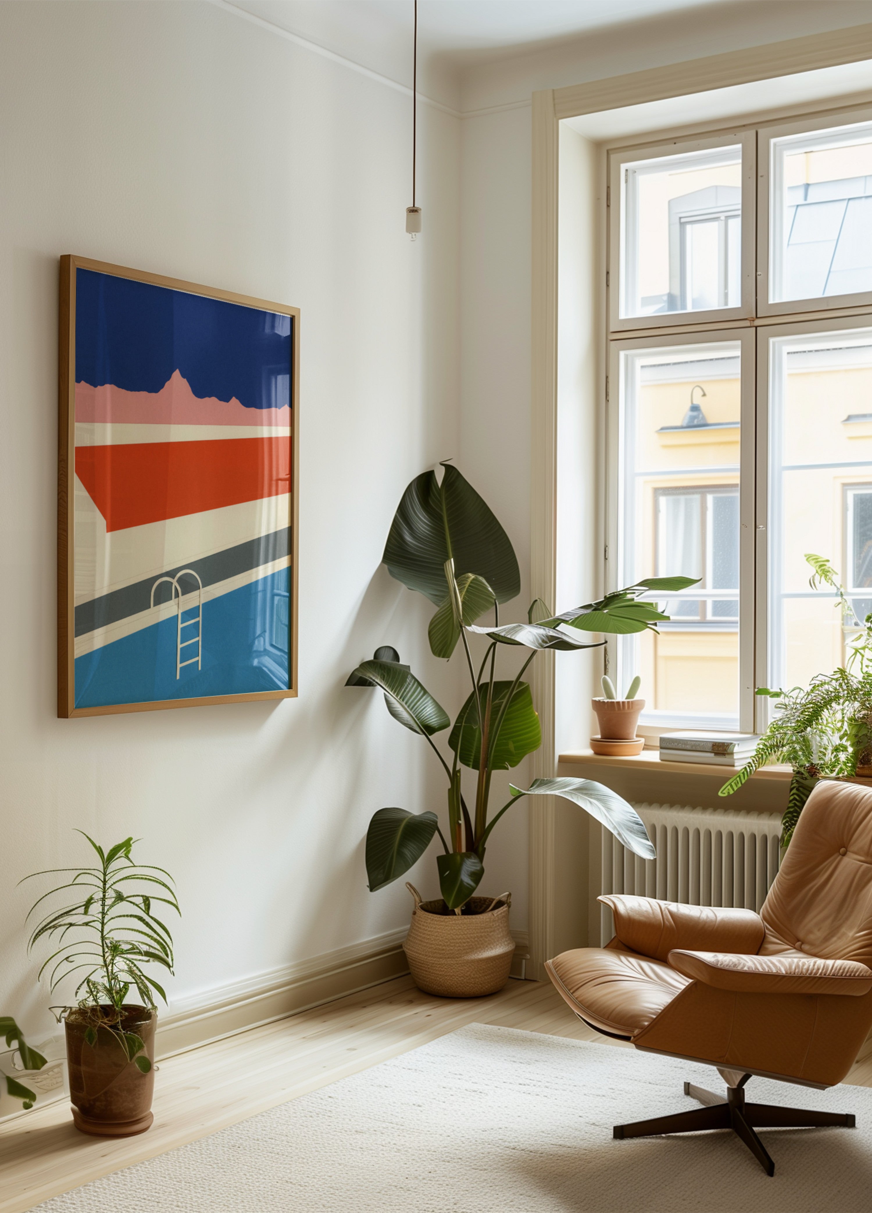 Bunte Zusammenfassung am Pool