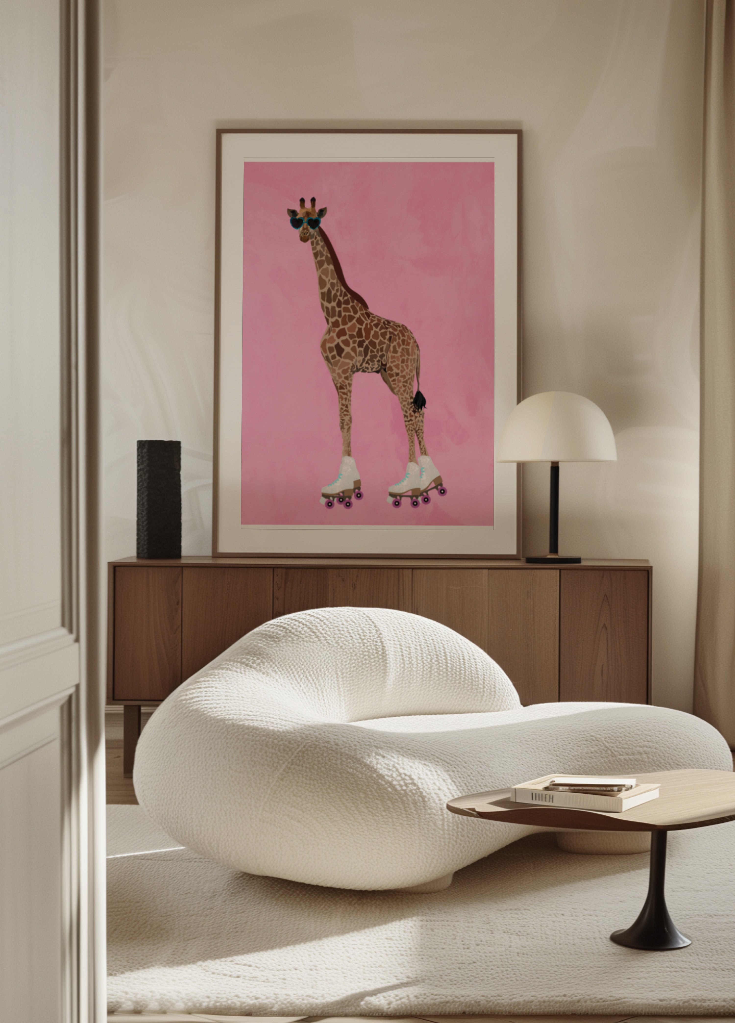 Coole Giraffen-Rollschuhe