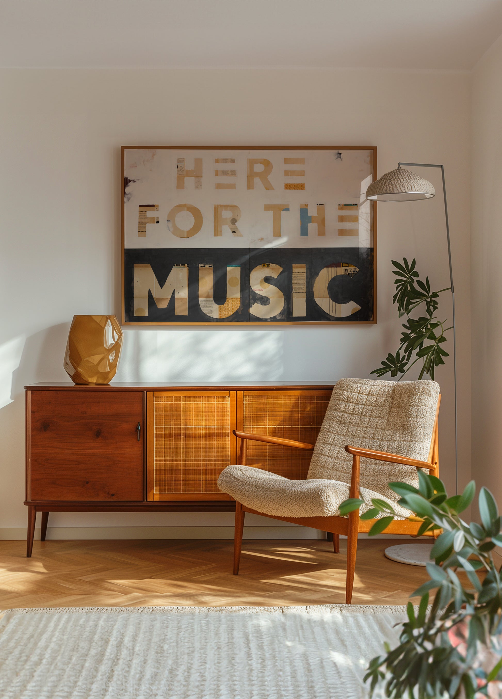 Hier für die Musik