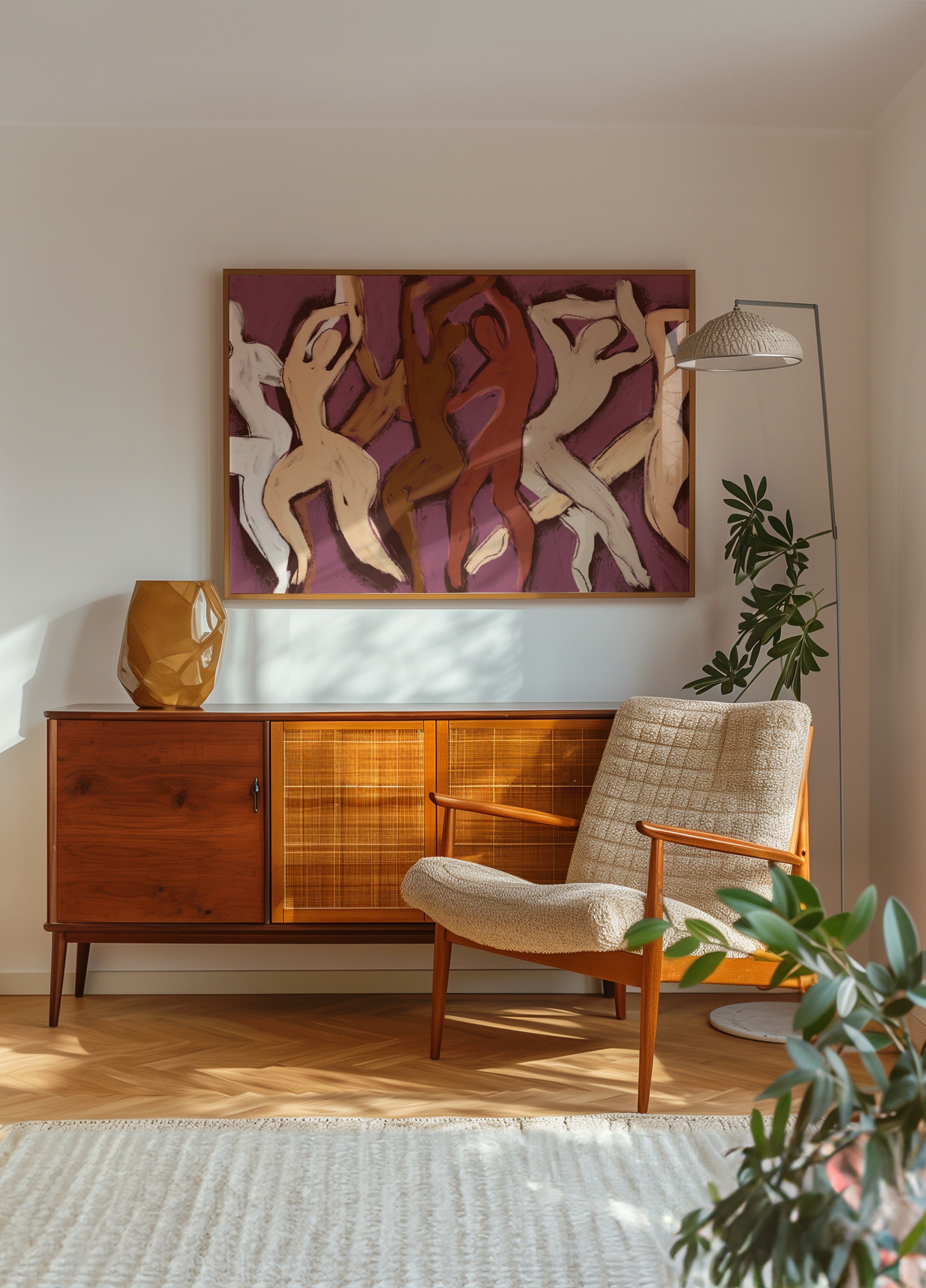 Fröhliche Tanzfiguren