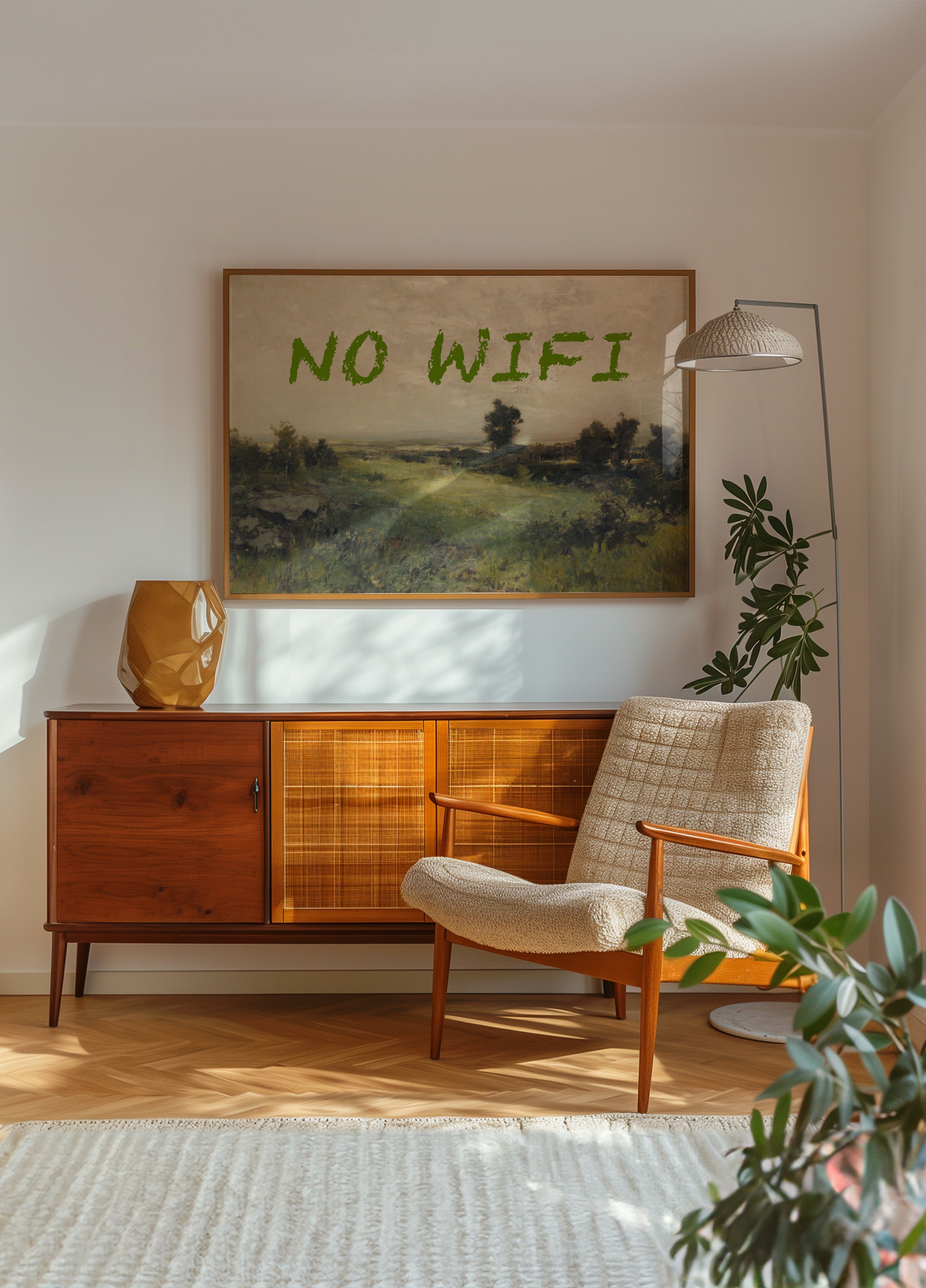 Klassische Landschaft, kein WLAN