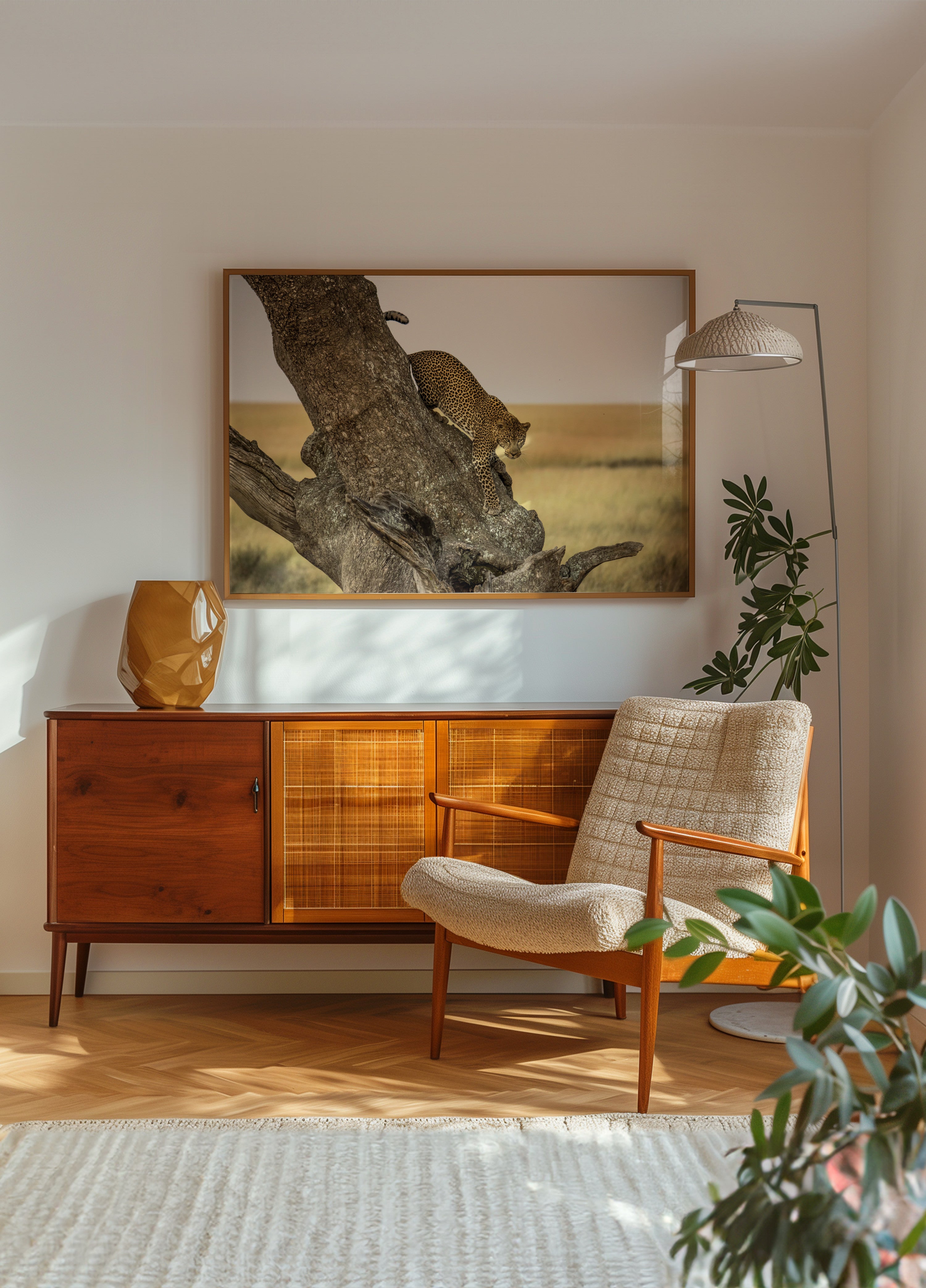 Absteigender Baum des Leoparden