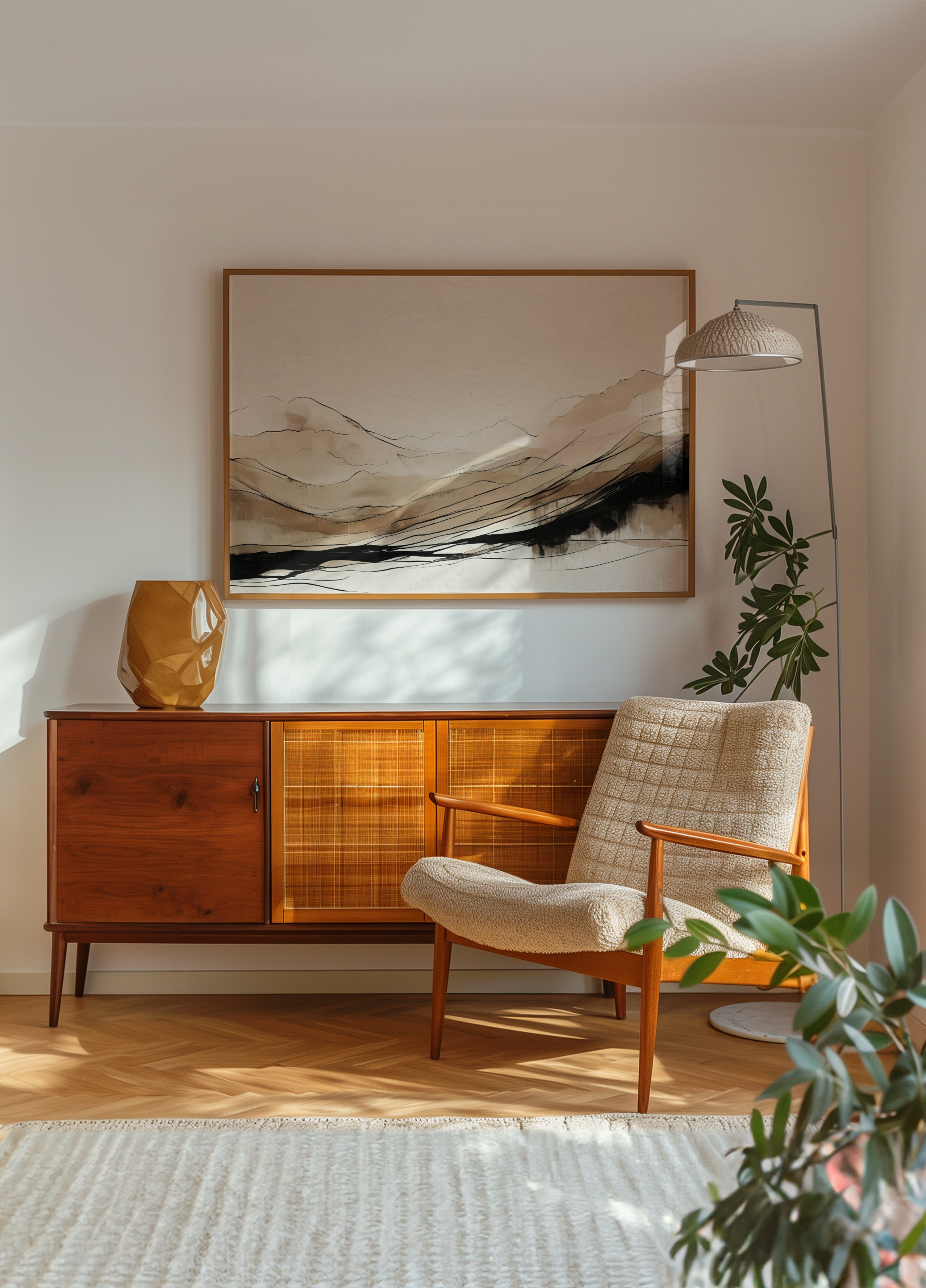 Abstrakte Bergschichten
