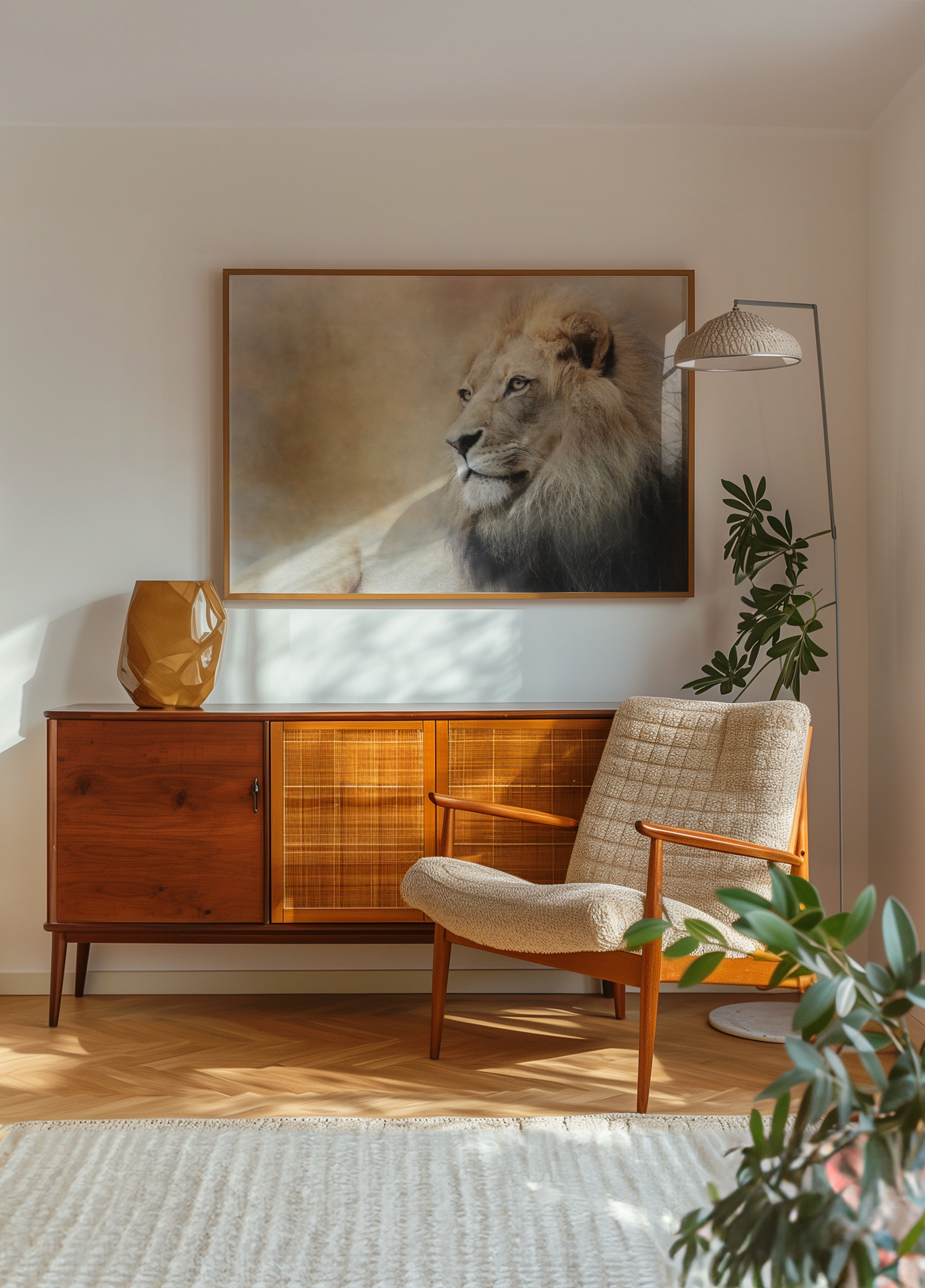 Majestätischer Löwenblick