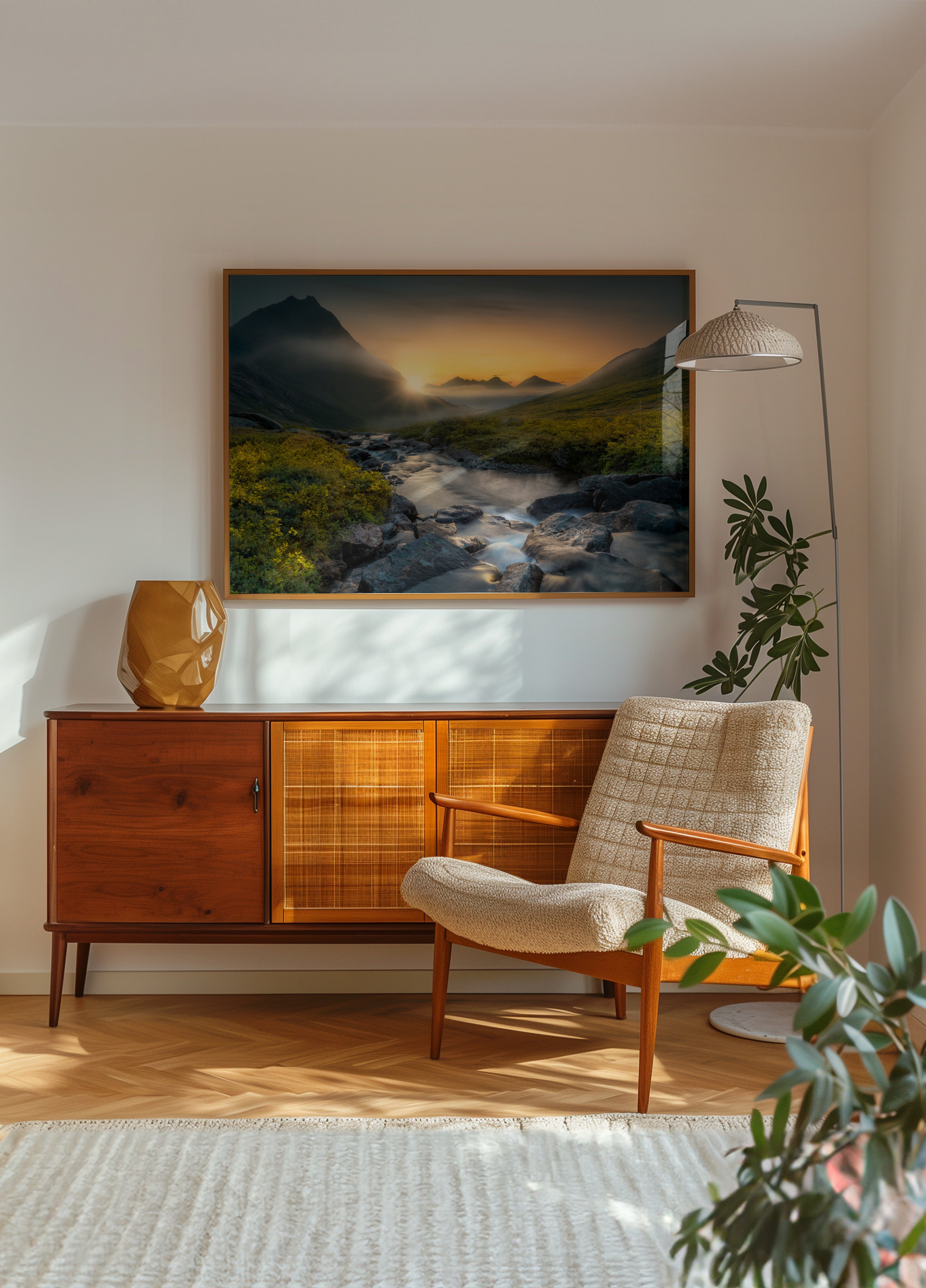 Goldener Gebirgsbach