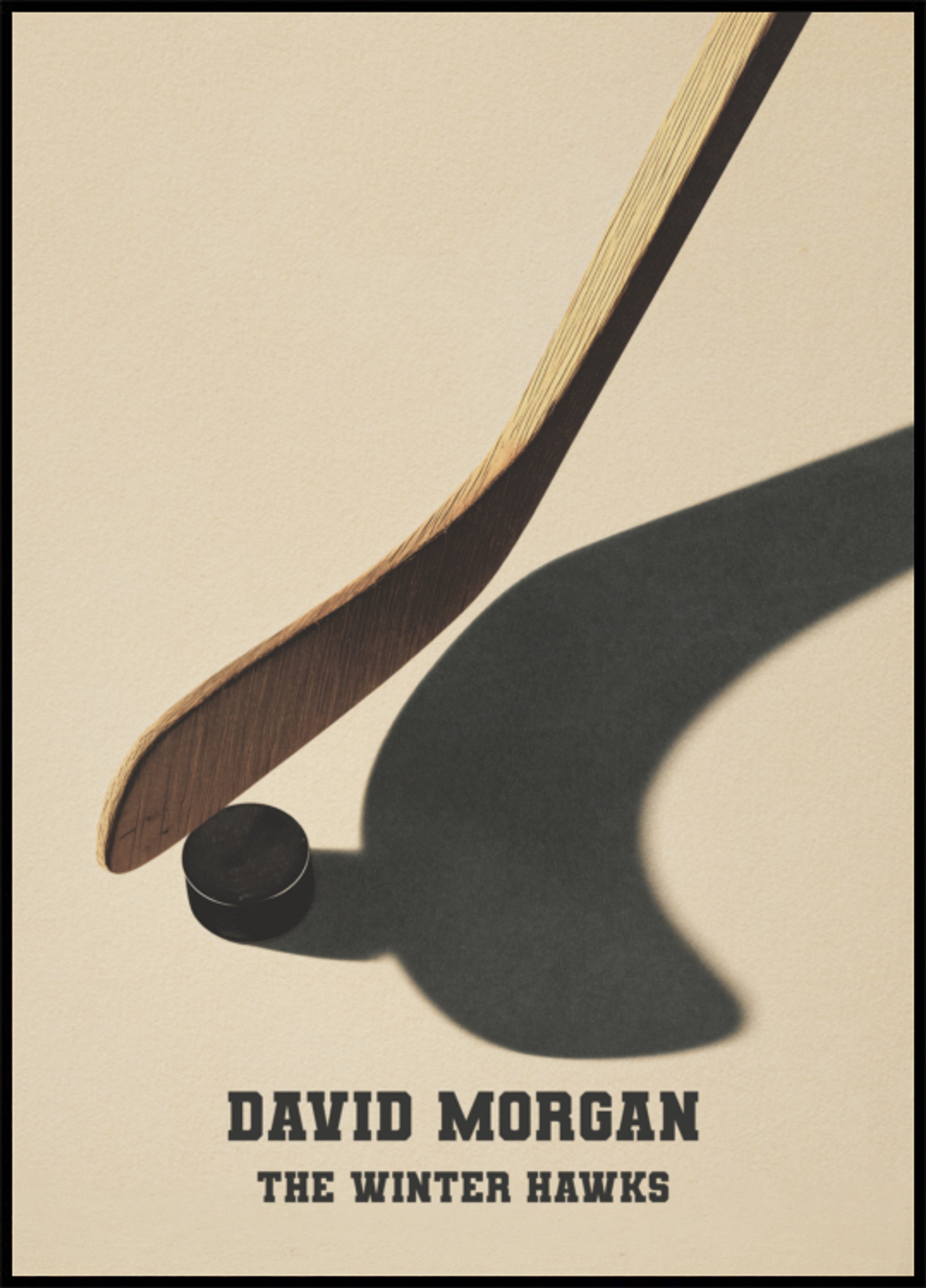Vintage Hockey Boot und Puck Shadow Ticket