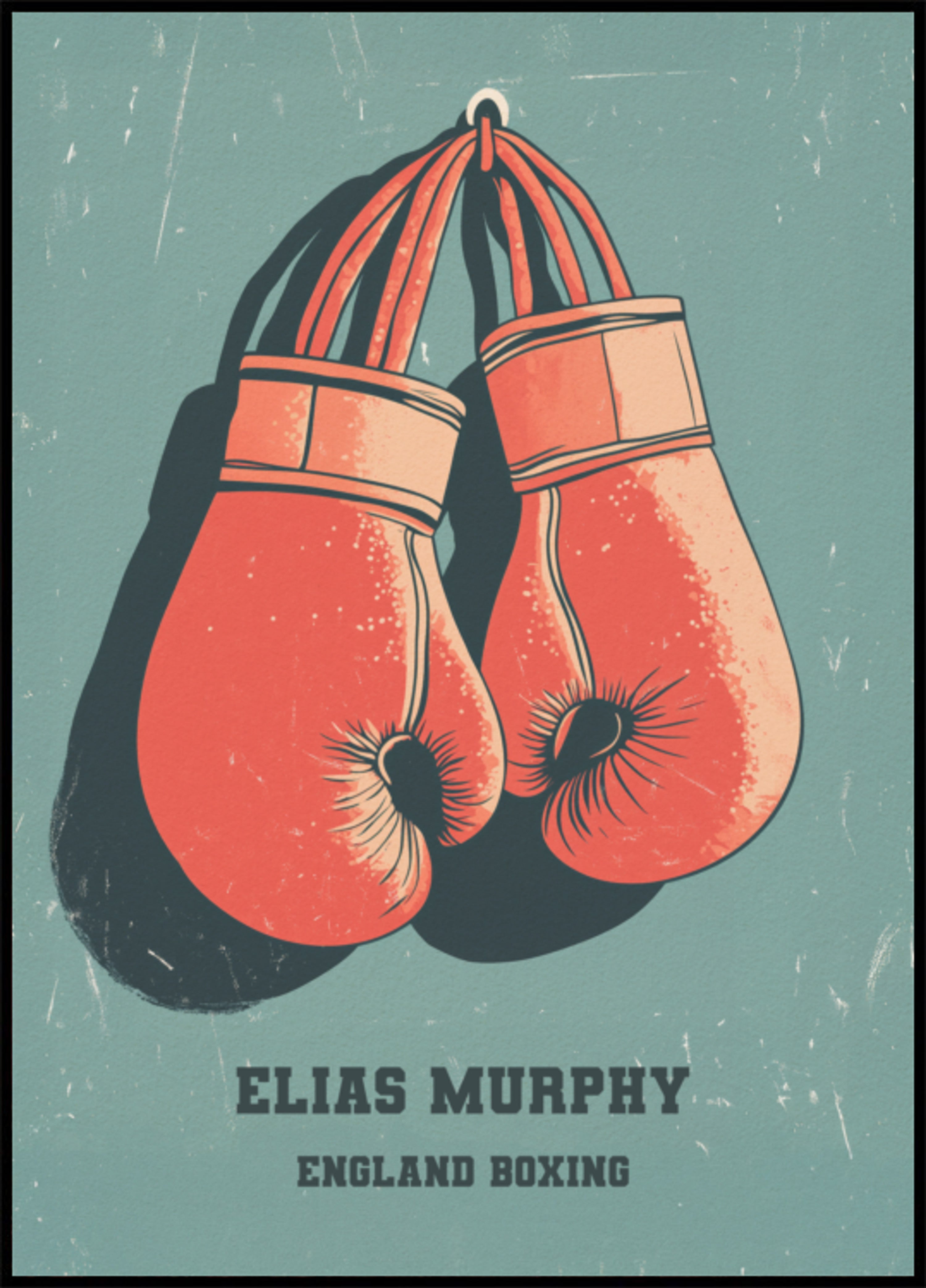 Vintage-Boxhandschuhe-Poster