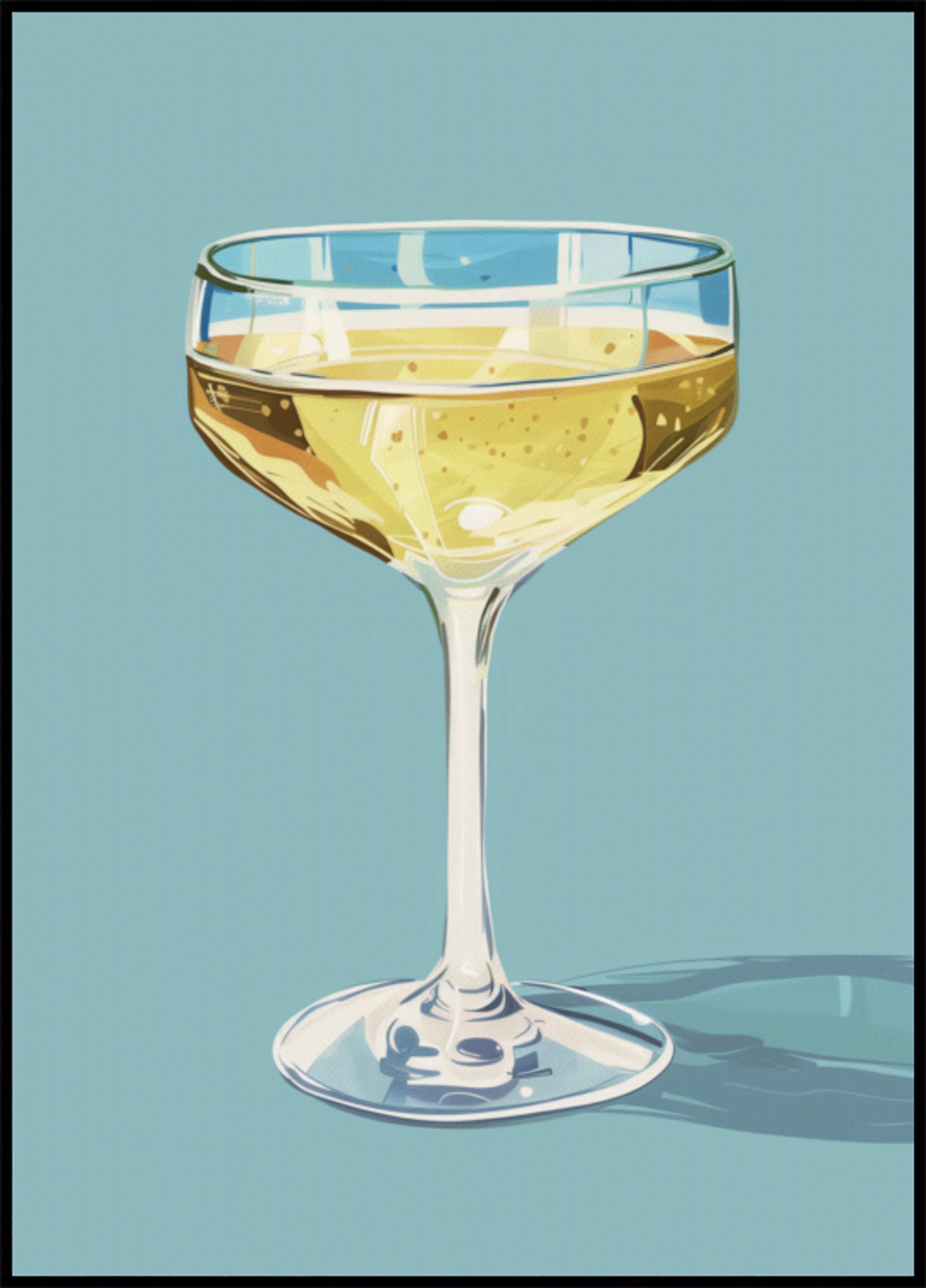 Funkelndes Champagner-Coupé