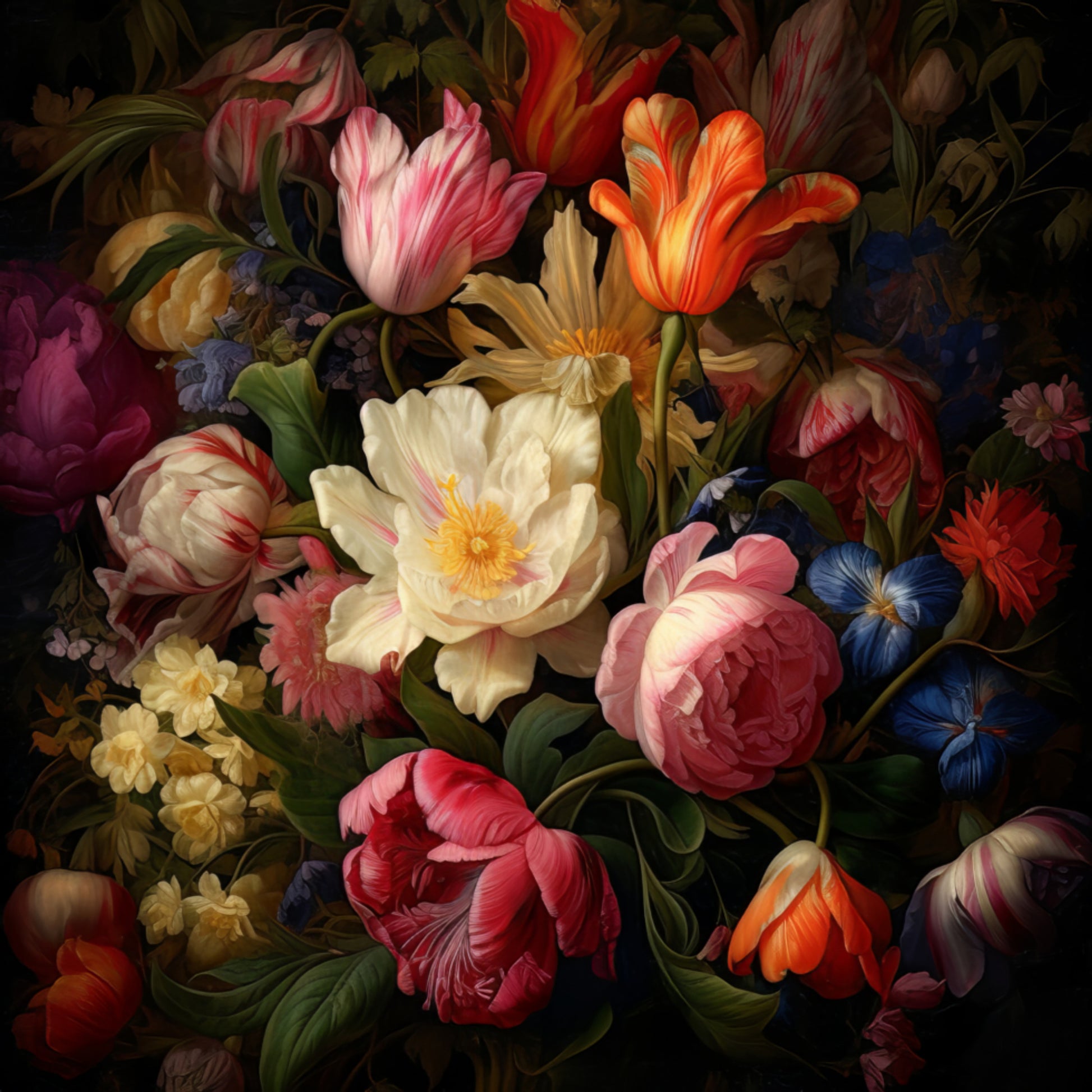 Lebendiger Blumenstrauß