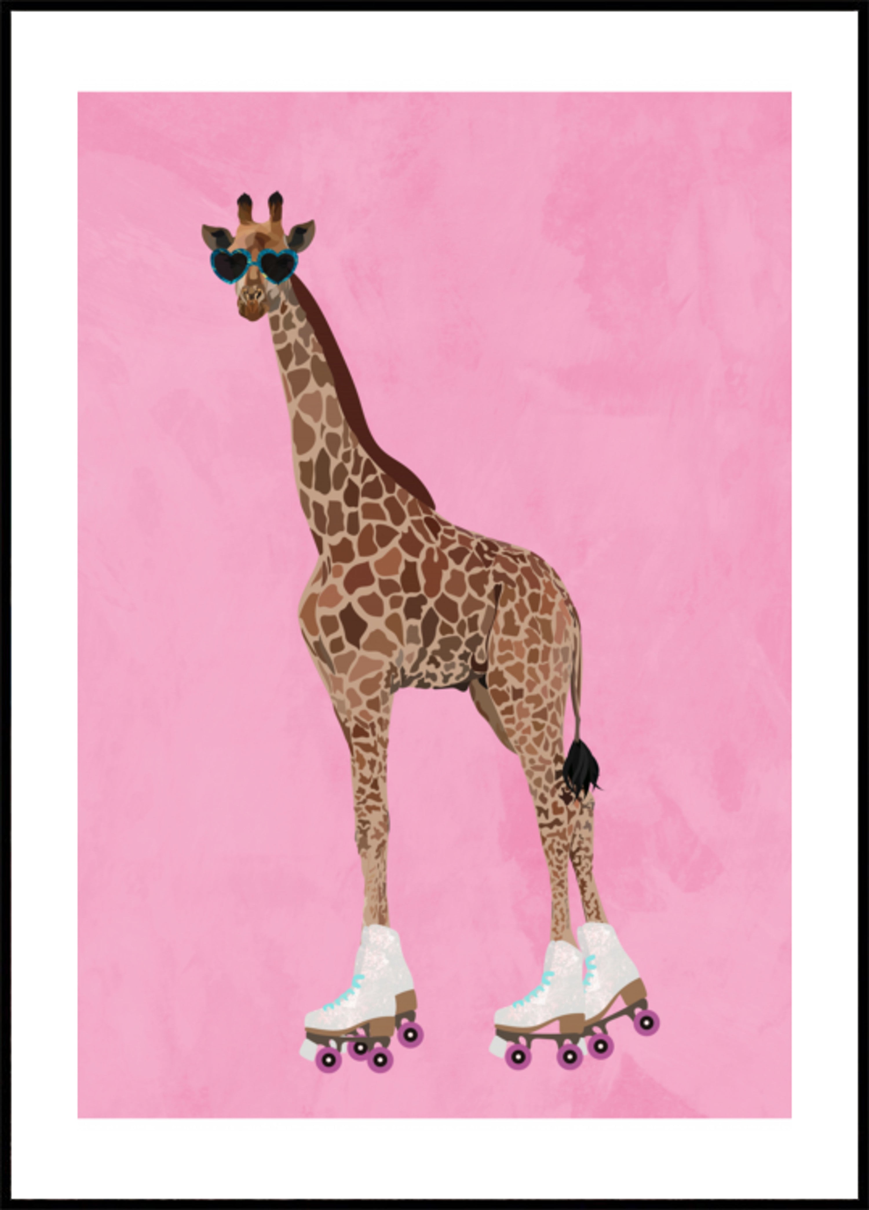 Coole Giraffen-Rollschuhe