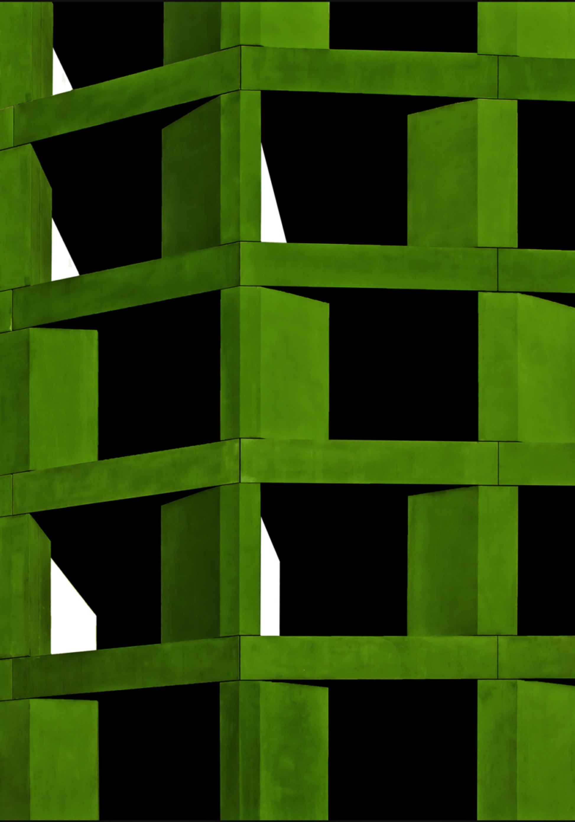 Lebendige grüne Geometrie