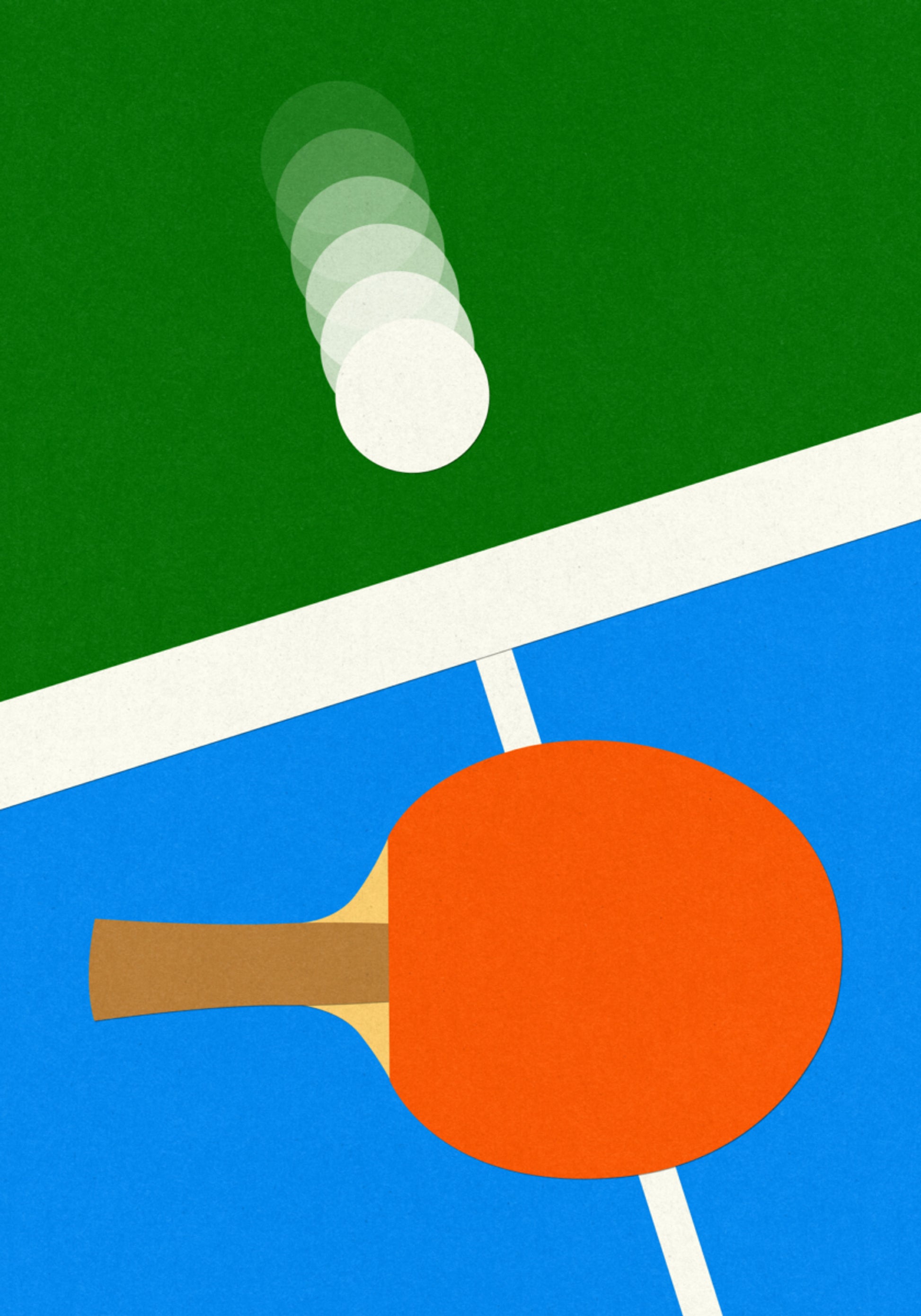 Tischtennis-Action