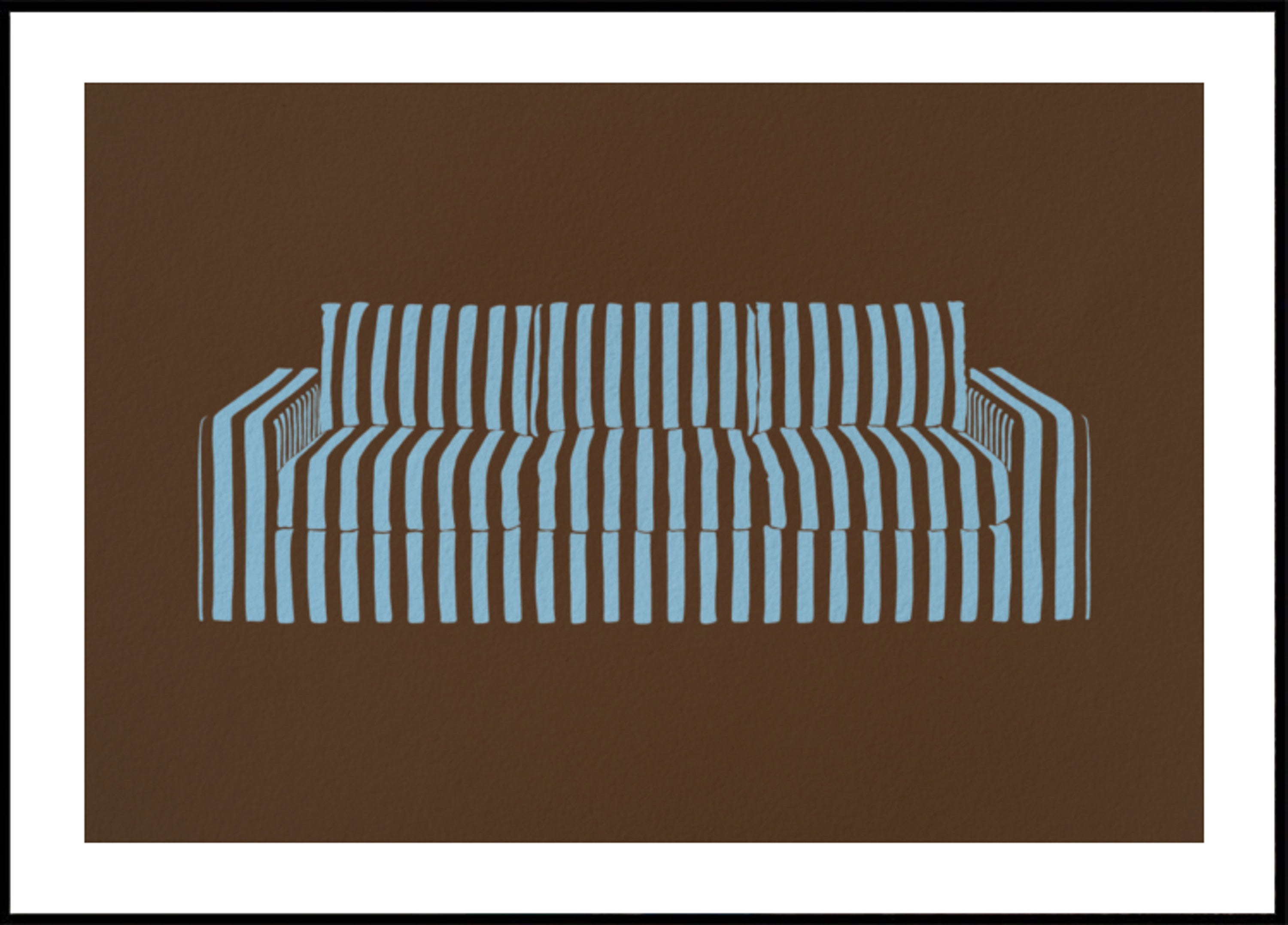 Modernes gestreiftes Sofa