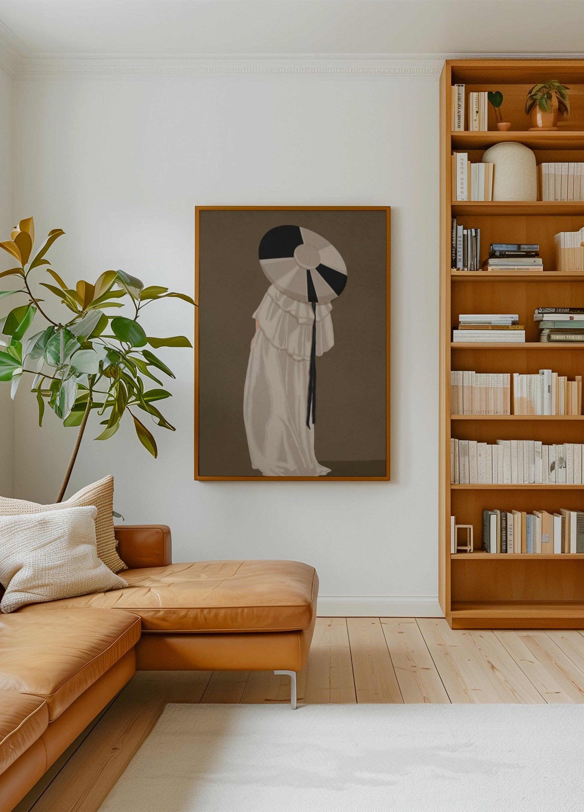 Frau im eleganten Hut