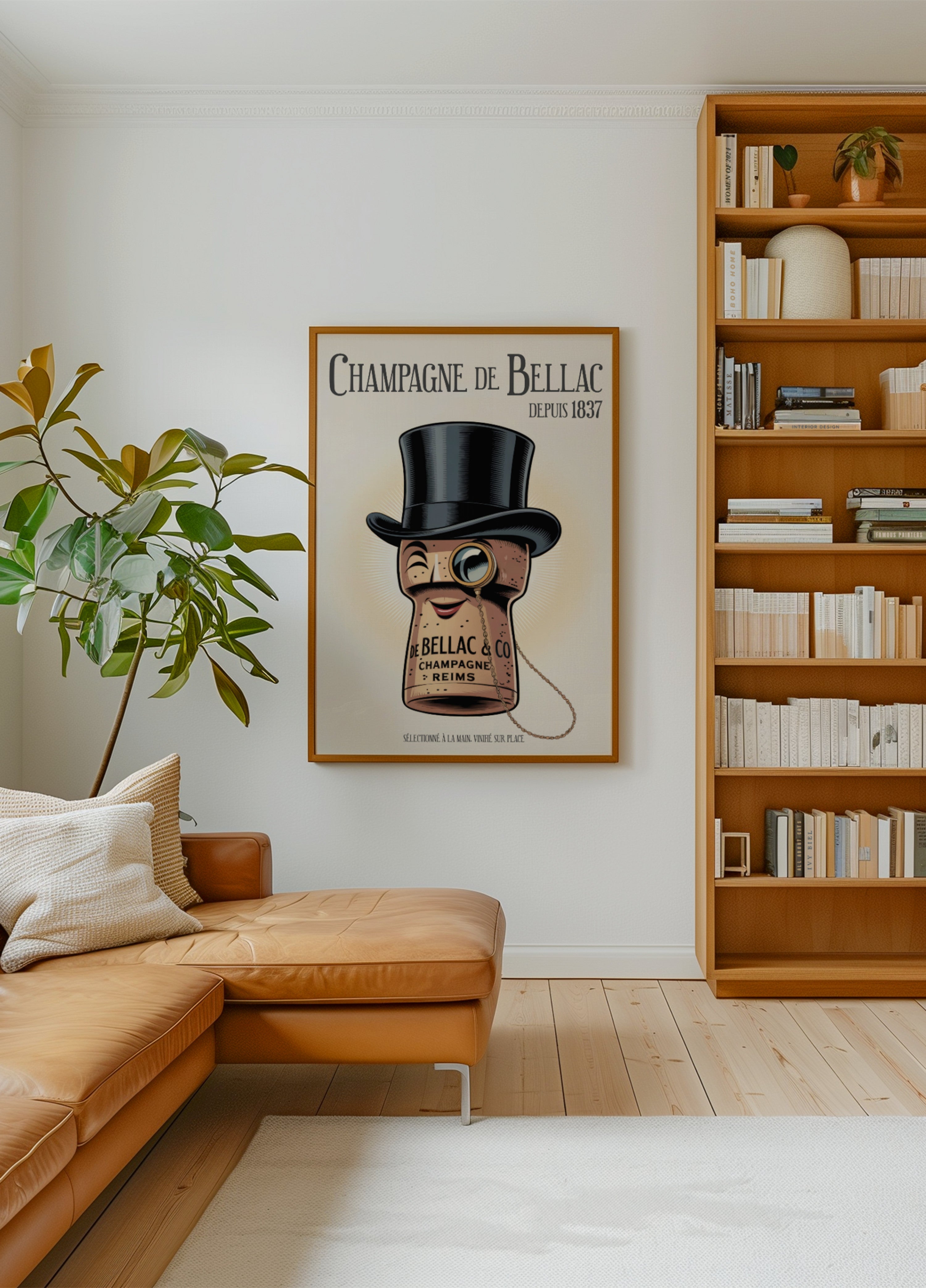 Eleganter Champagnerkorken-Charakter