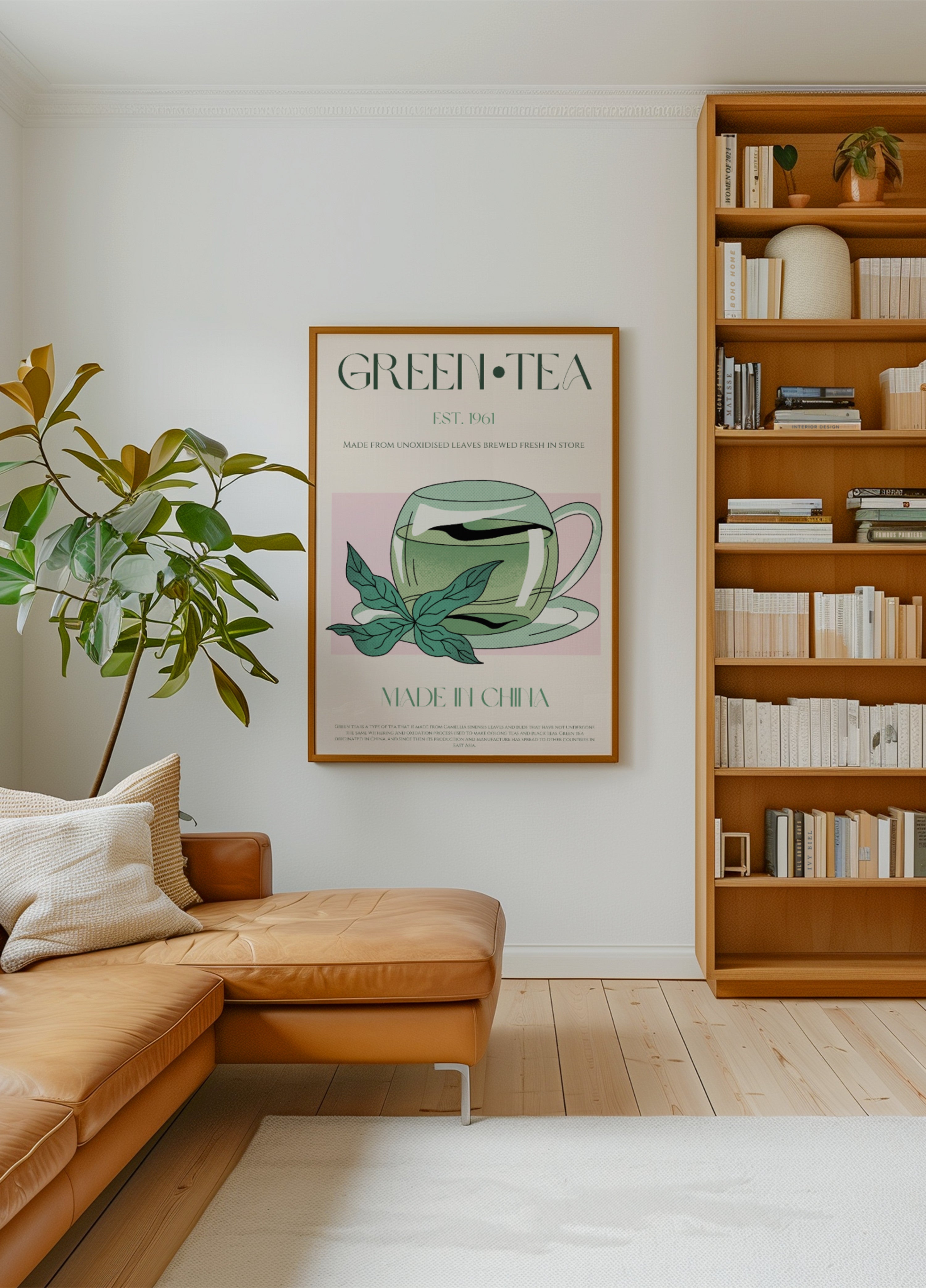 Frische grüne Tee-Illustration