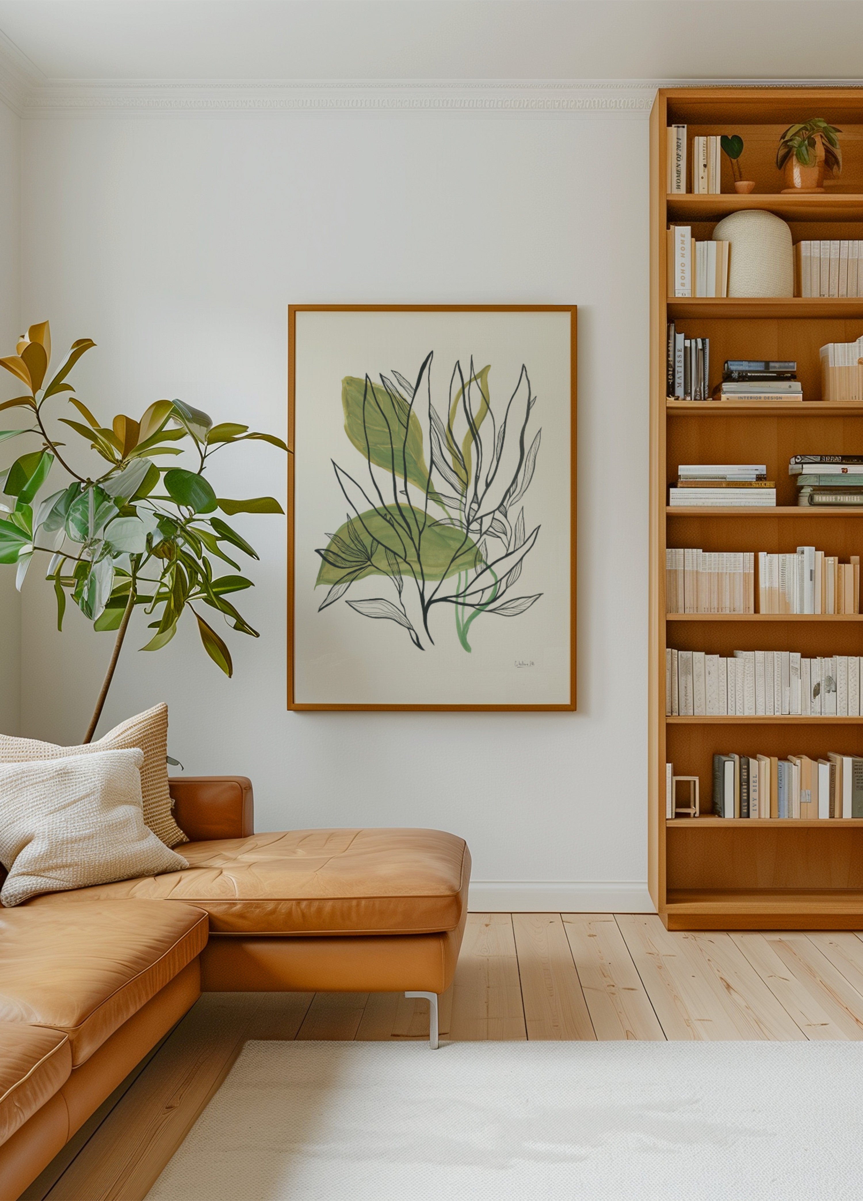 Moderne botanische Blätter