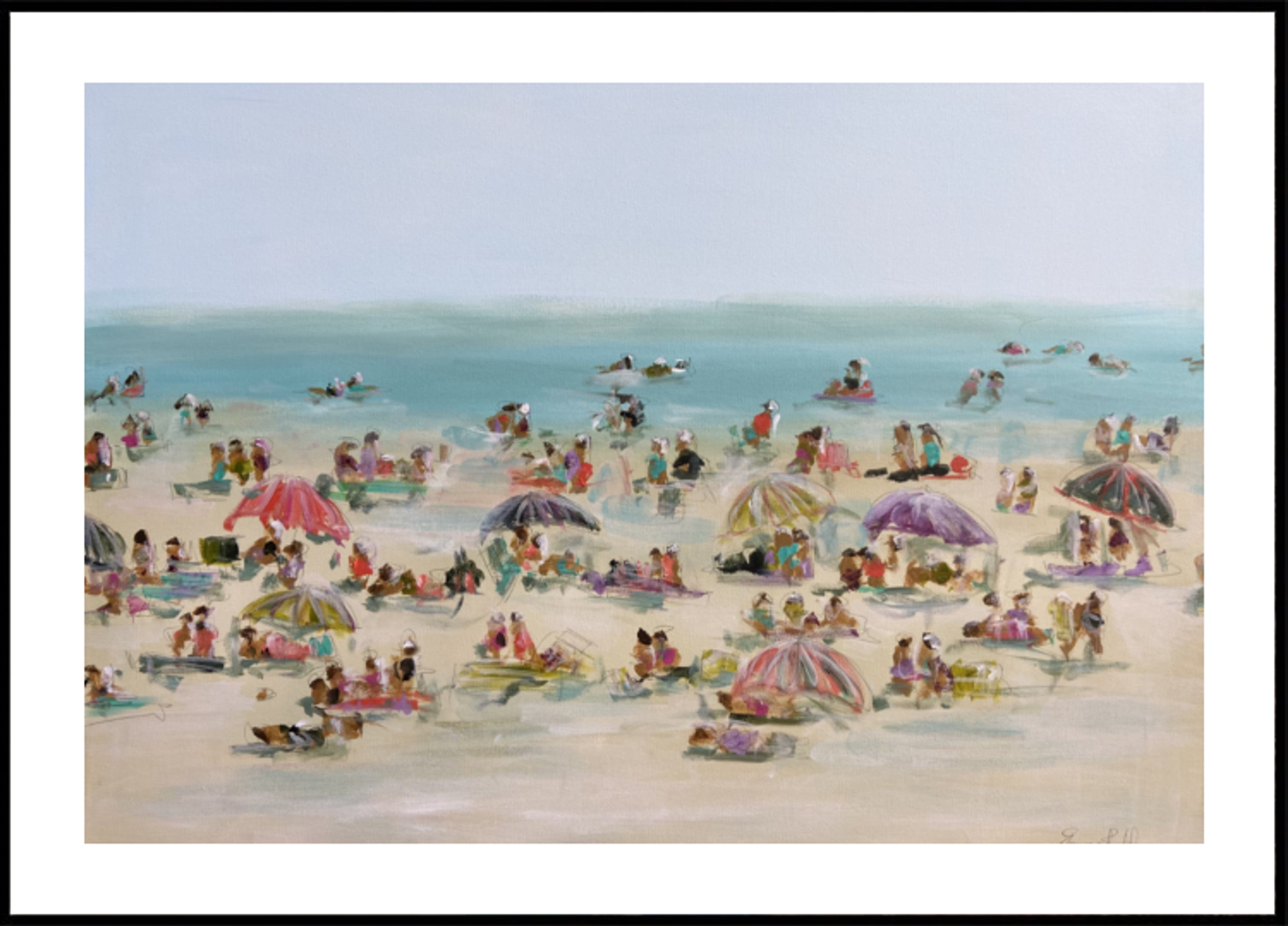 Lebendiger Strandtag