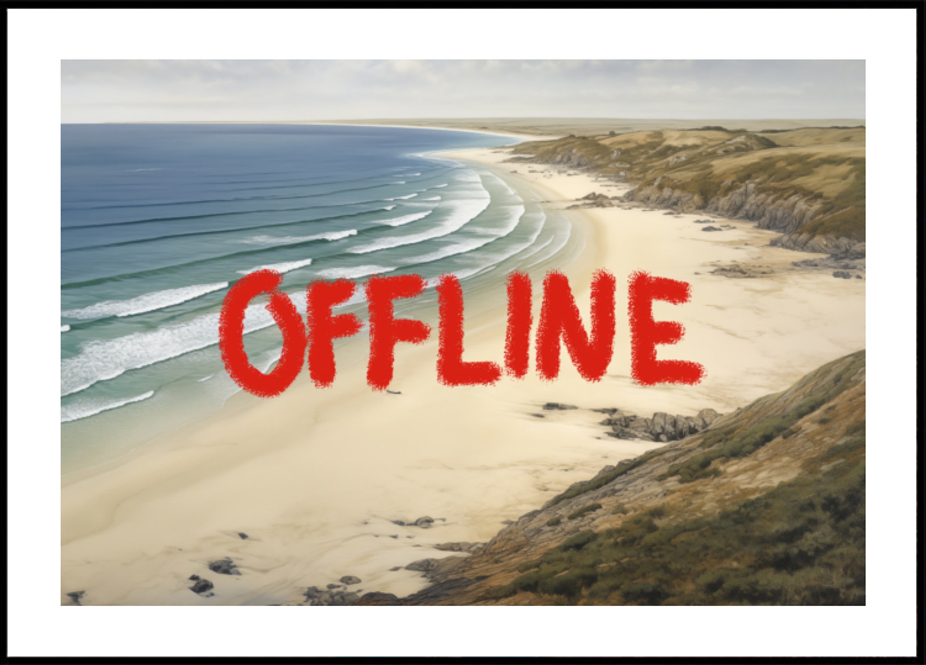 Offline-Strandflucht