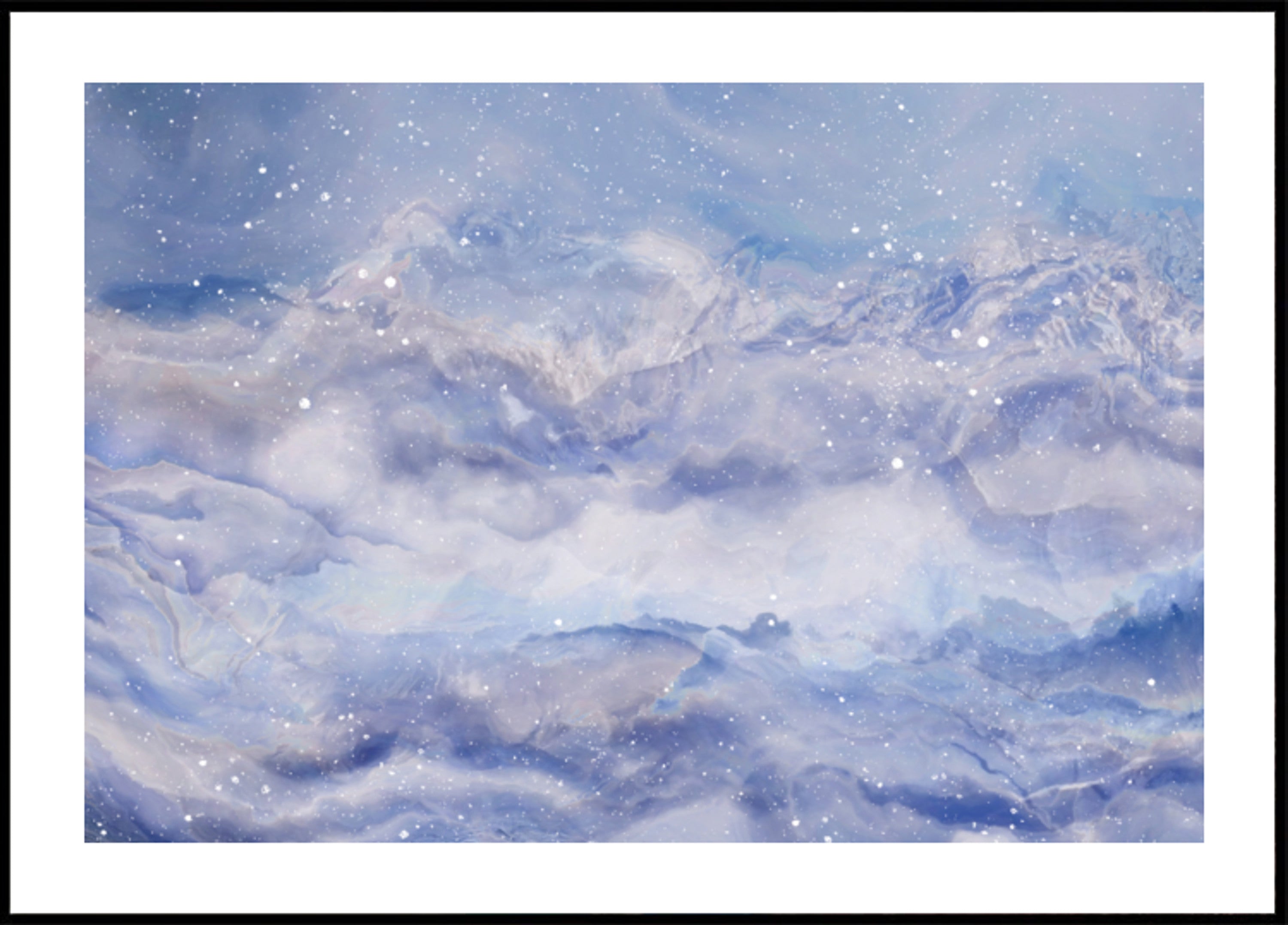 Berge unter einem Sternenhimmel
