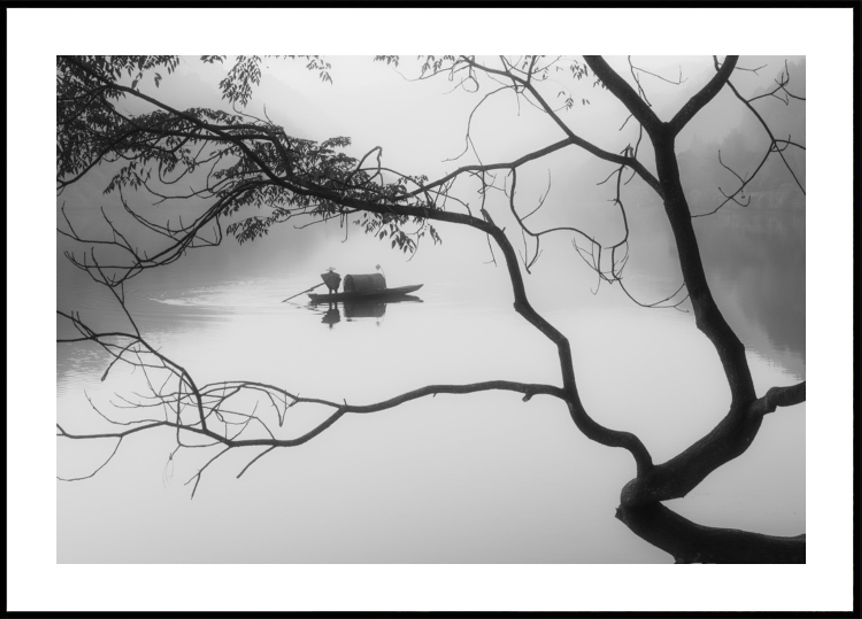Einsamer Bootsmann-Nebel