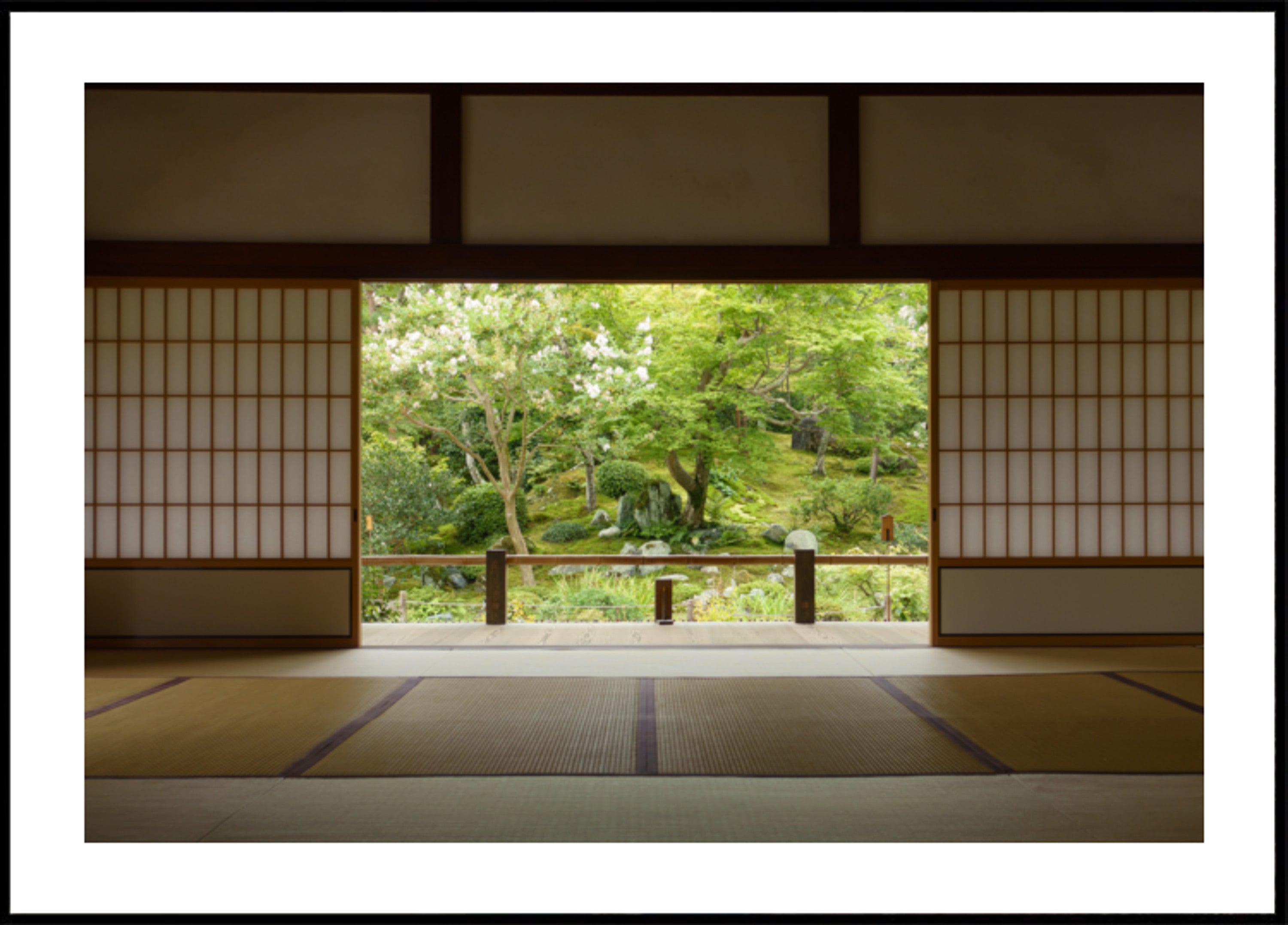Blick auf den Zen-Garten