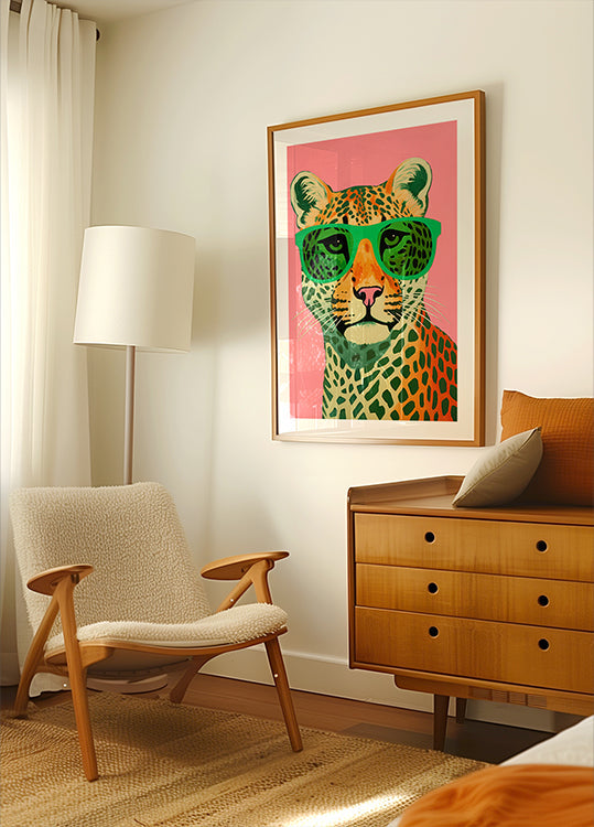 Cool Cat Portrait Plakat - Posterbox